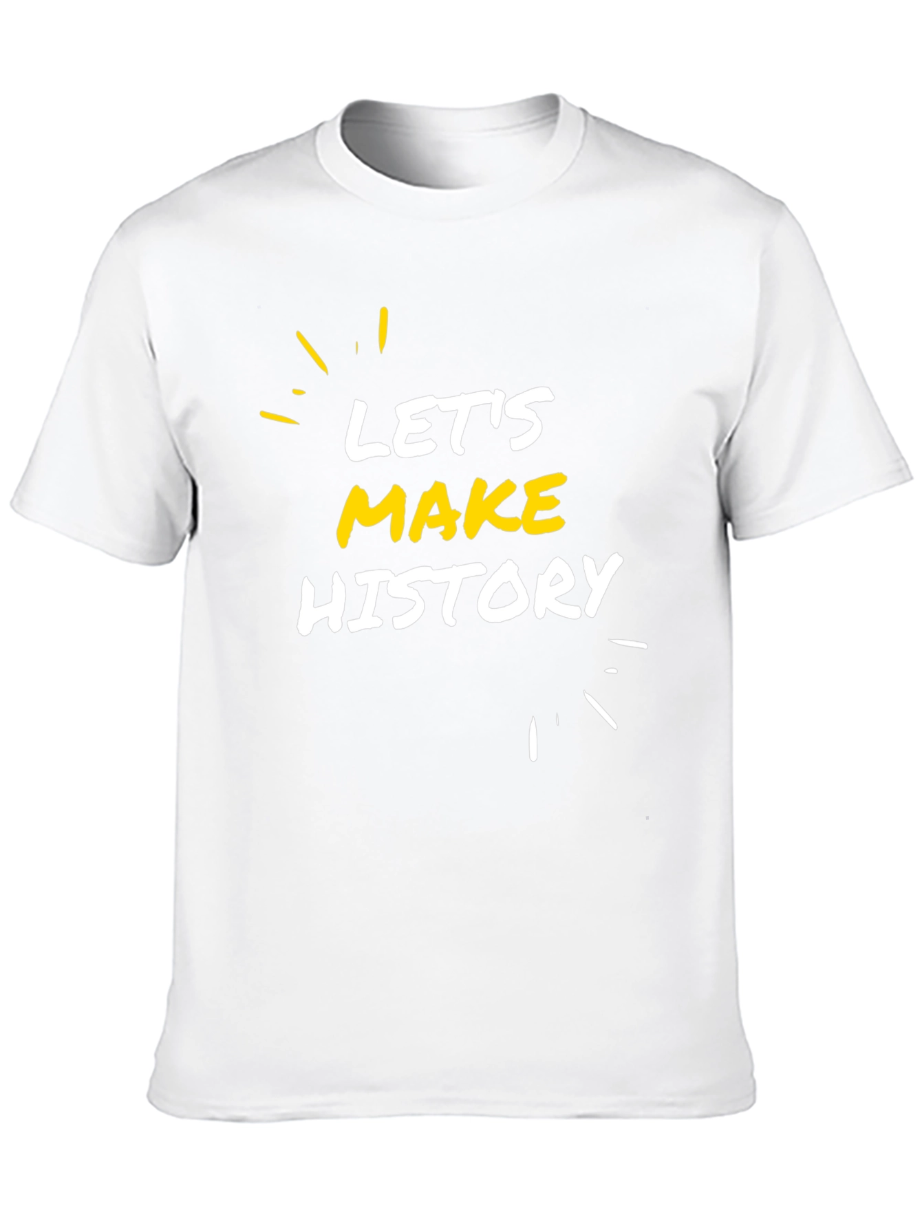 Black Let's Make History Black Graphic Tee view 10