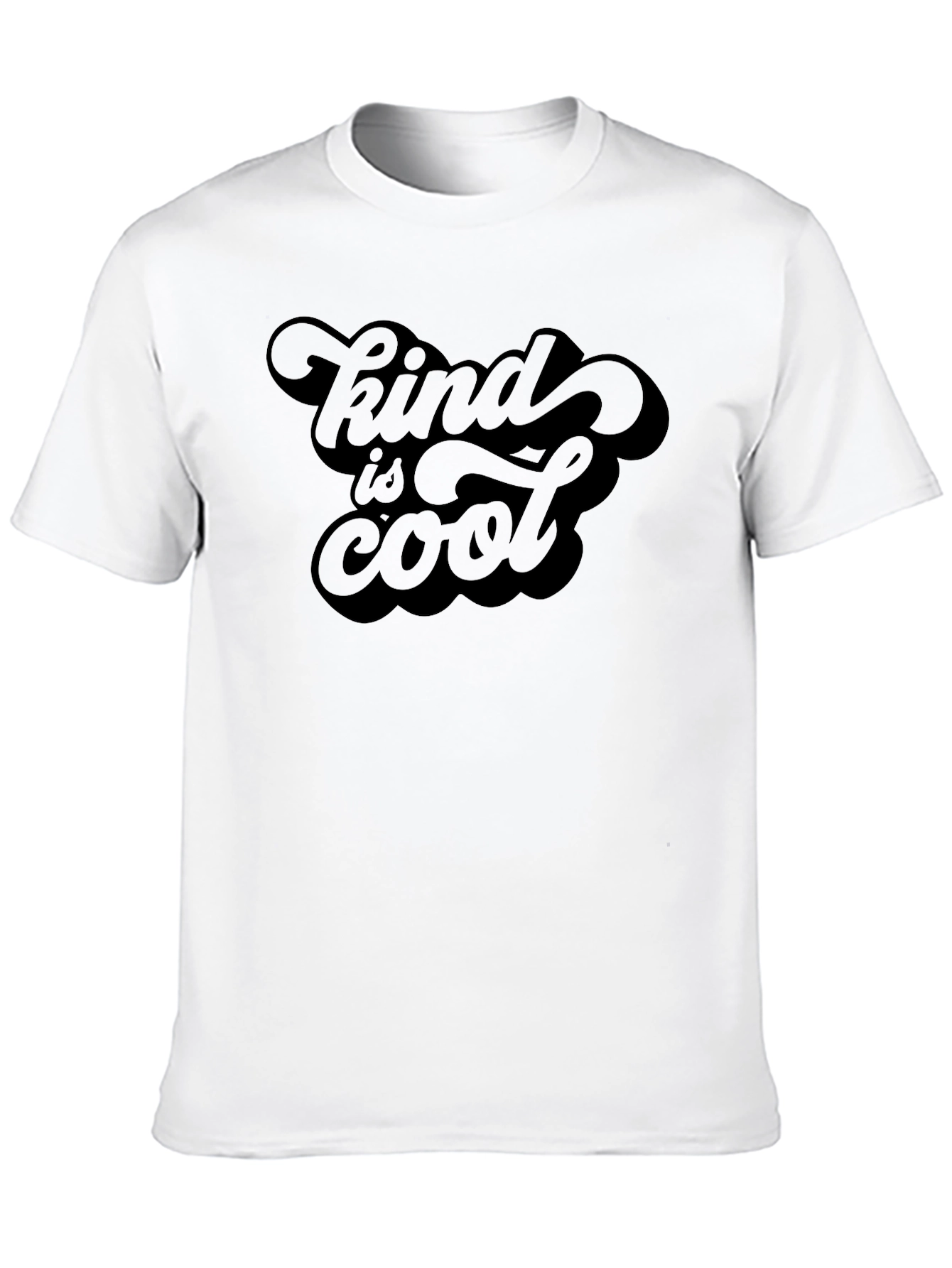 Black Kind Is Cool Graphic Tee - Men's Black T-Shirt view 10