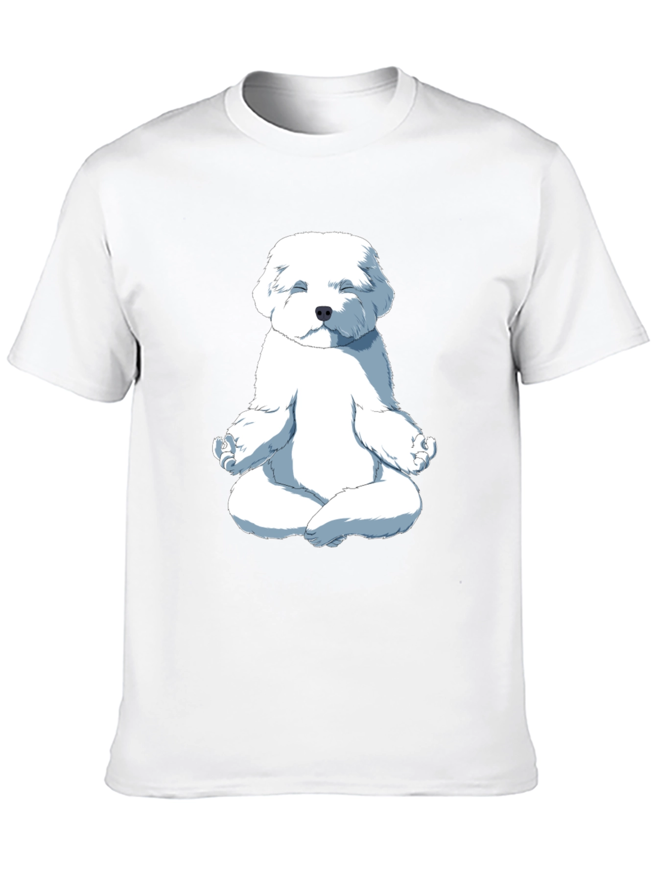 Black Meditating Dog Graphic T-Shirt view 10