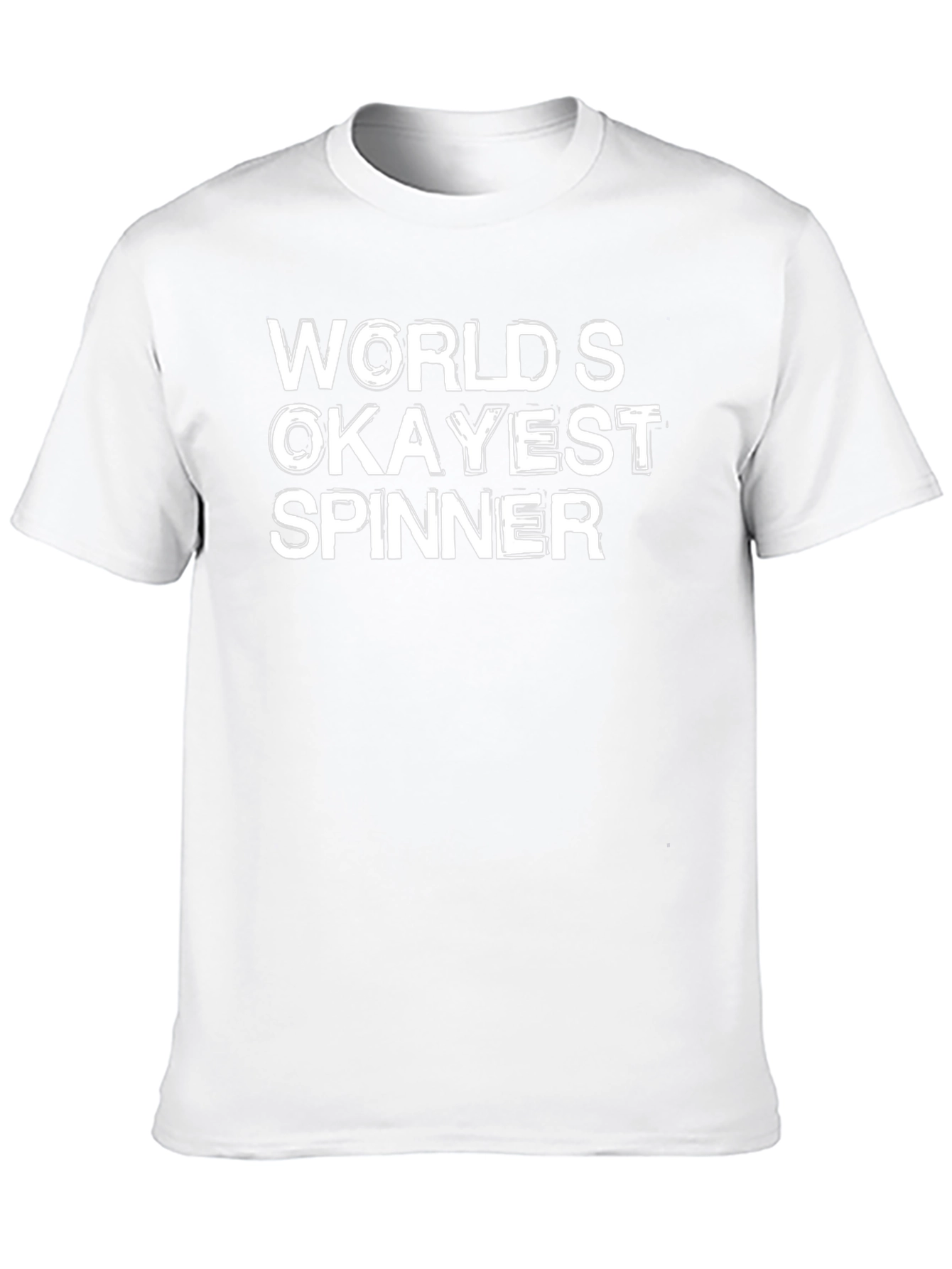 Black World's Okayest Spinner T-Shirt - Funny Novelty Gift view 10