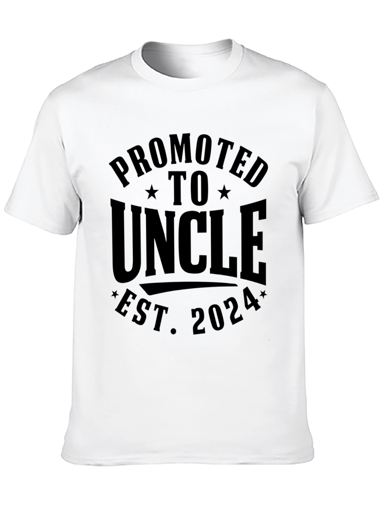 Black Promoted to Uncle 2024 T-Shirt view 10