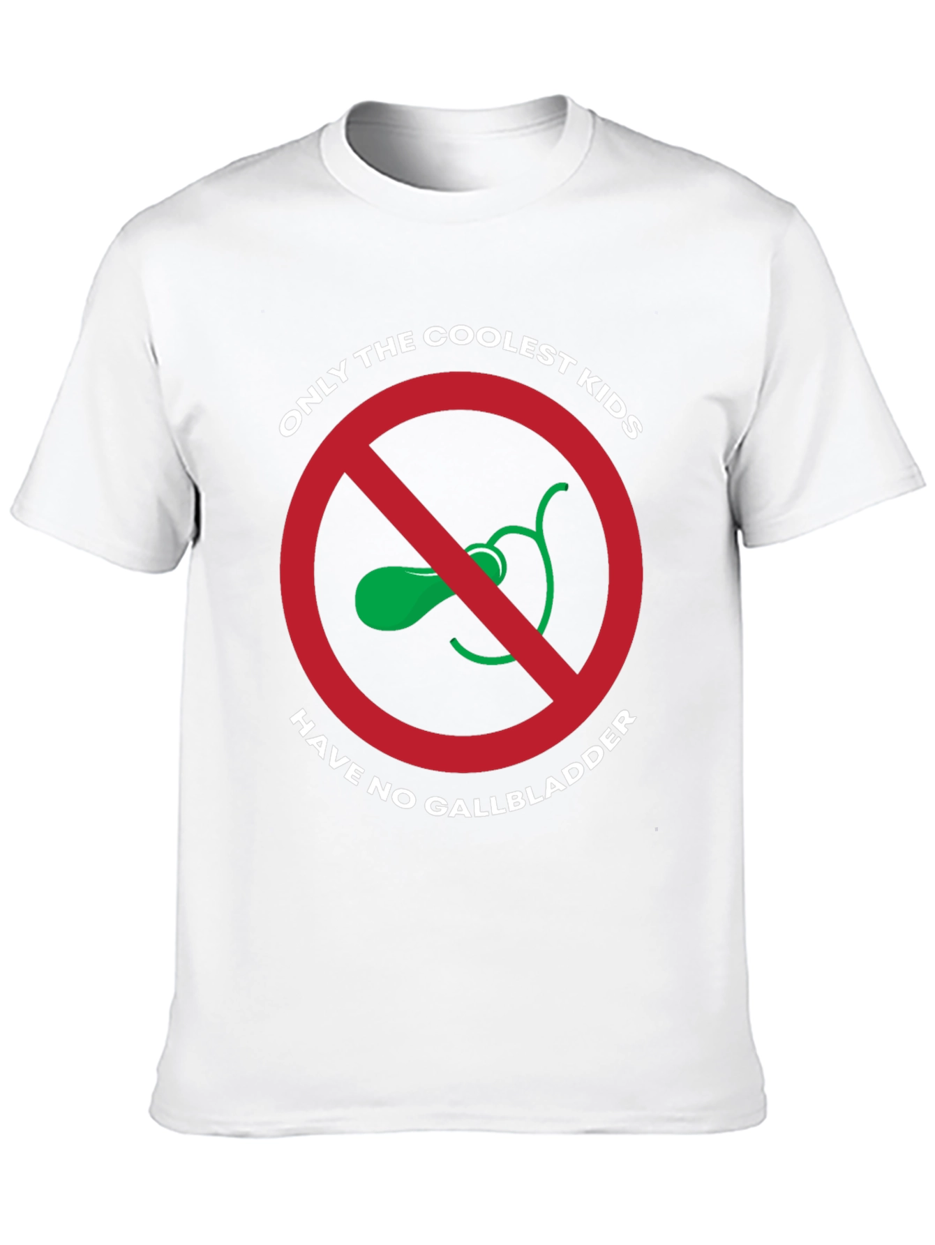 Black Coolest Kids No Gallbladder T-Shirt view 10