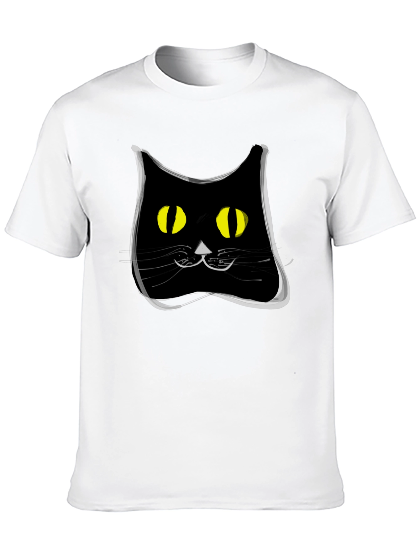 Black Black Cat Graphic Tee - Modern Style view 10