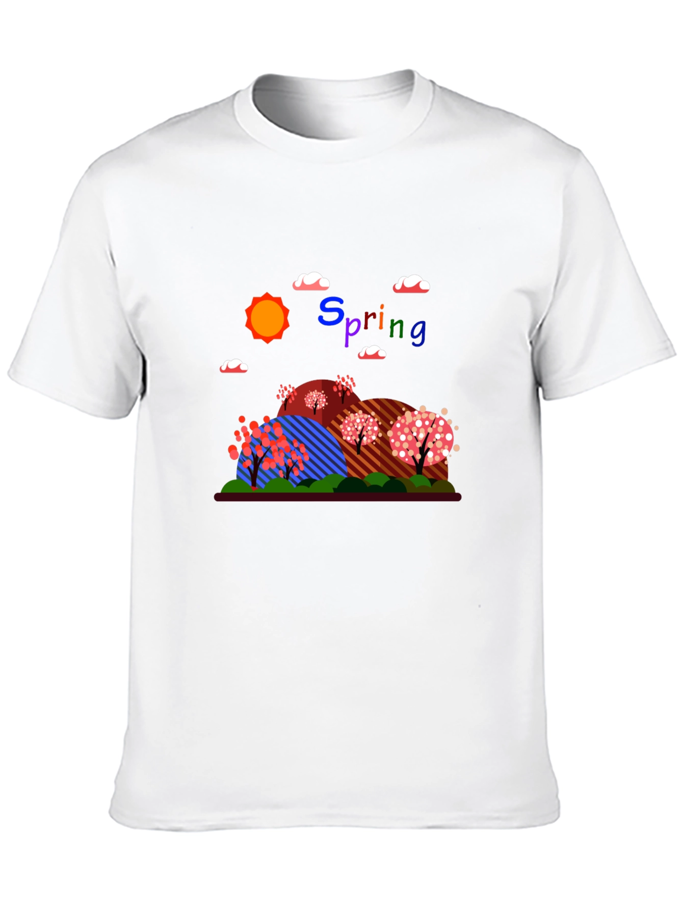 Black Spring Landscape Graphic Tee - Unisex view 10