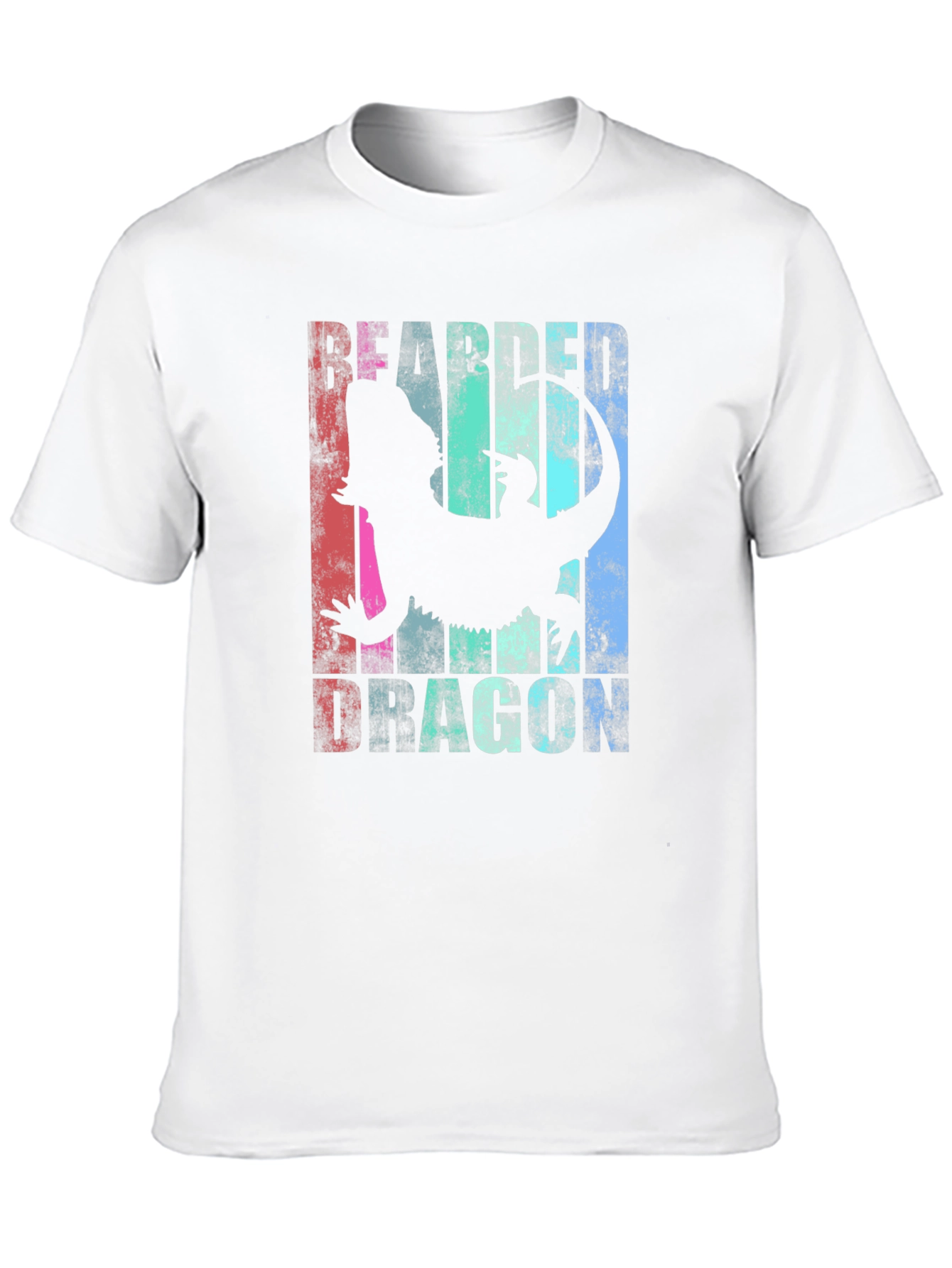 Black Bearded Dragon Graphic Tee - Men's Black T-Shirt view 10