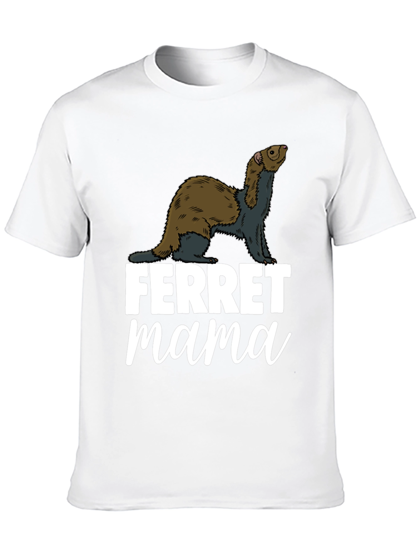 Black Ferret Mama Graphic T-Shirt - Black view 10