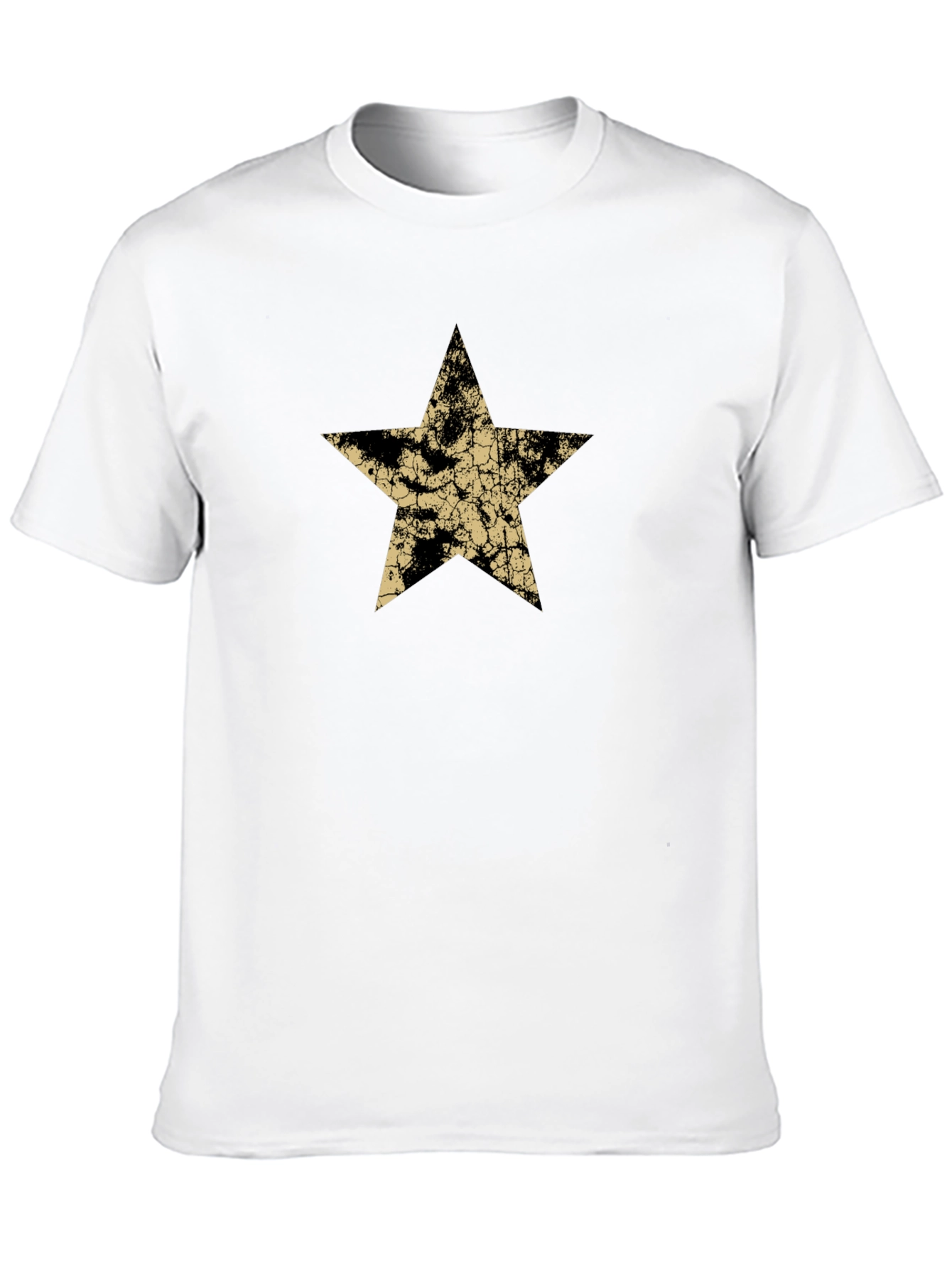 Black Distressed Star Graphic Black Tee view 10