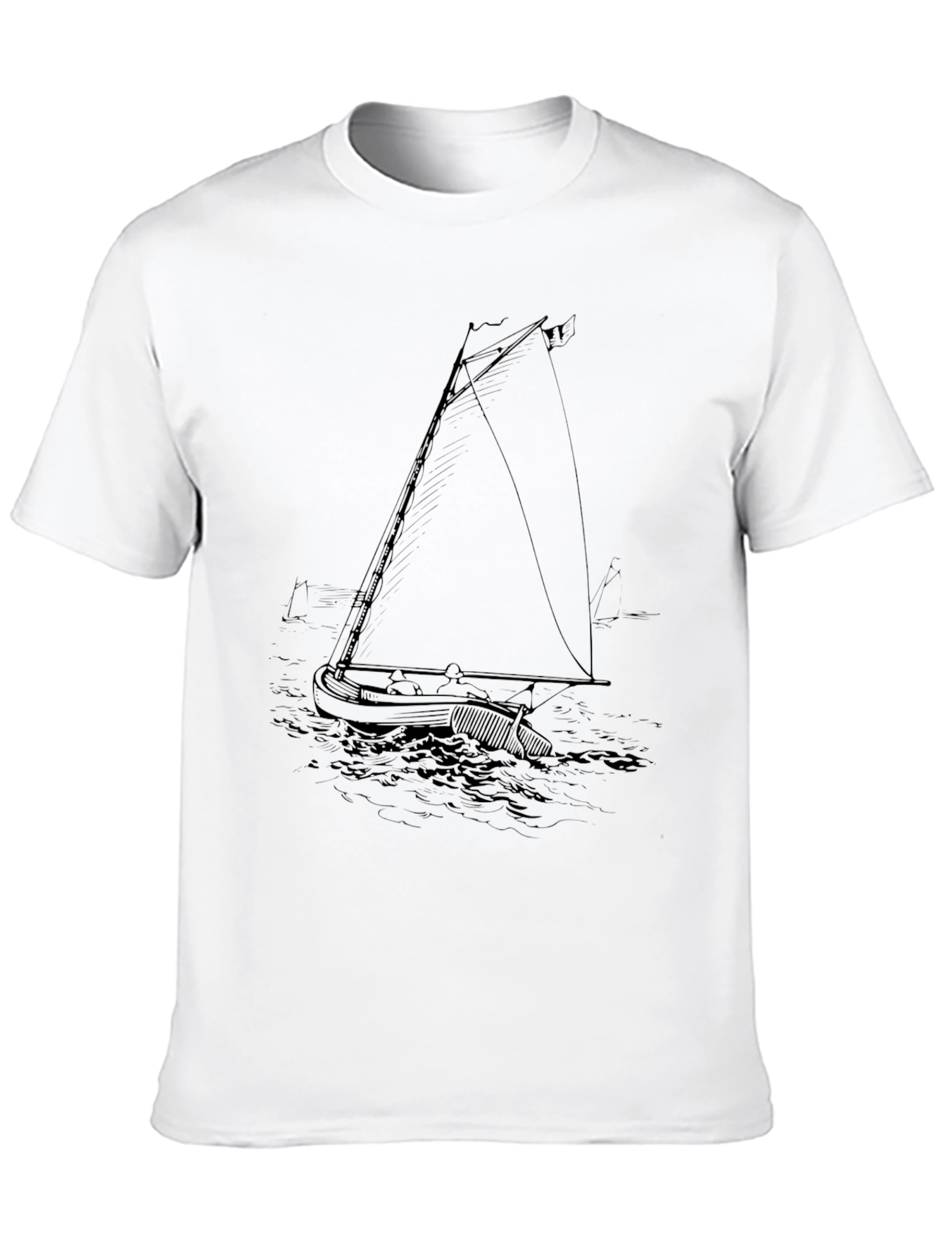 Black Nautical Sketch Tee - Black view 10