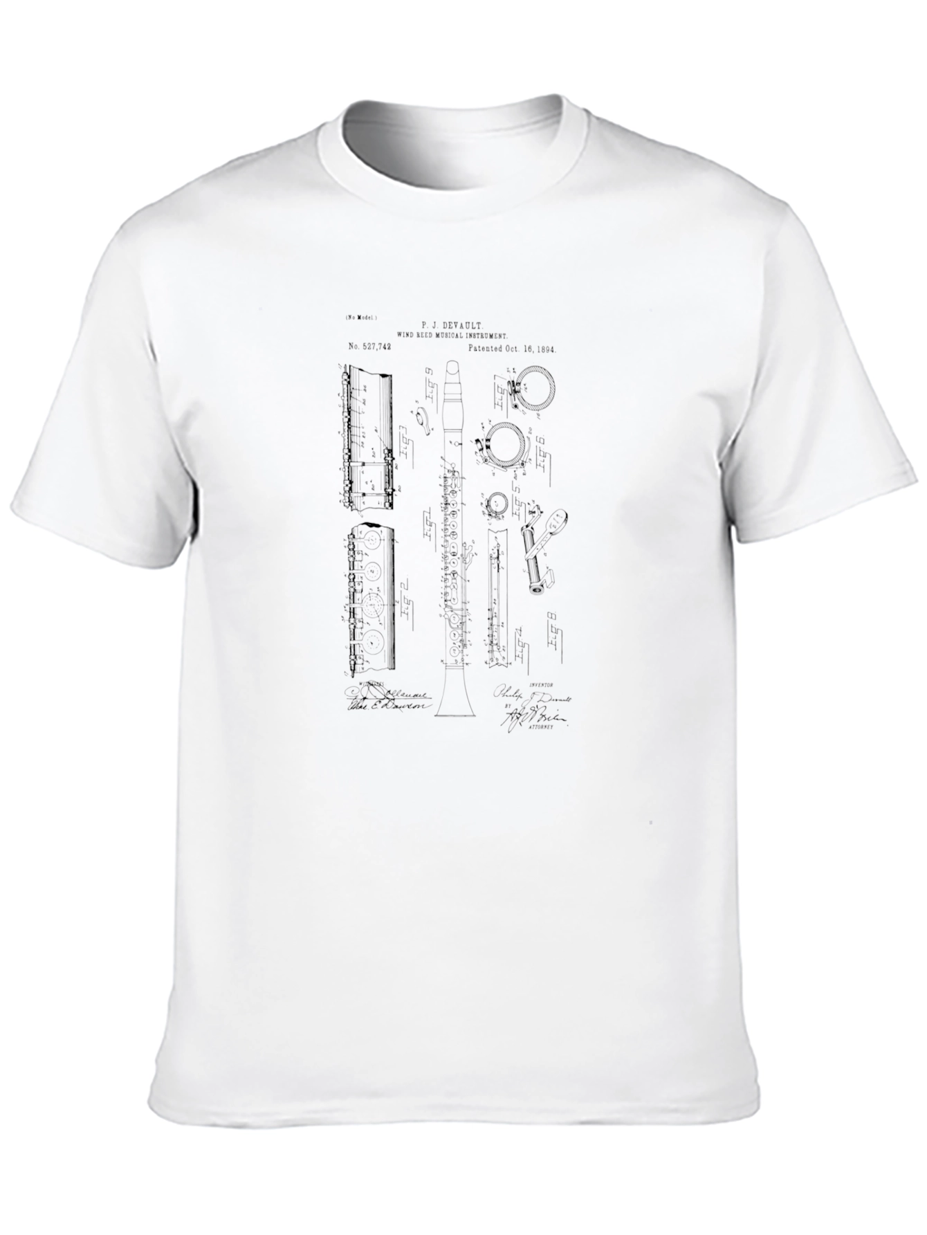 Black Black T-Shirt with Engineering Diagram view 10