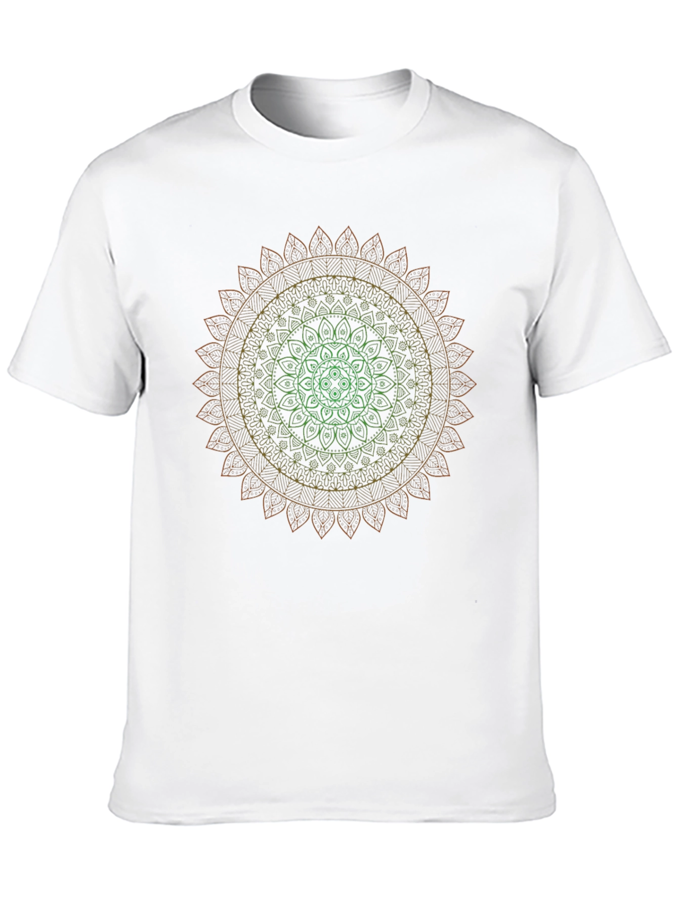 Black Mandala Gradient T-Shirt - Stylish & Unique Design view 10