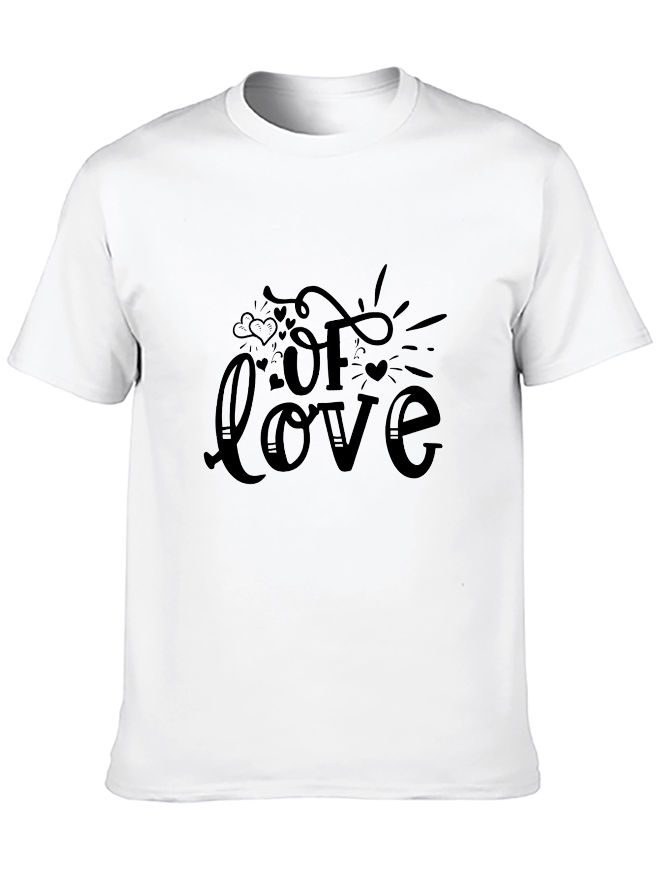 Black Of Love Graphic Tee - Stylish Black Cotton T-Shirt view 10