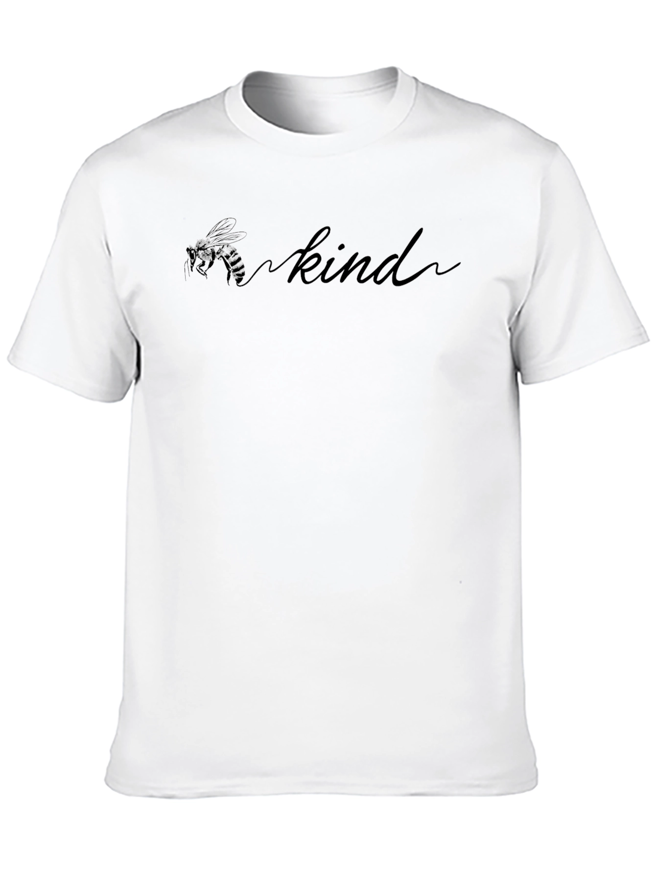Black Bee Kind Graphic Tee - Soft Cotton Blend Shirt view 10