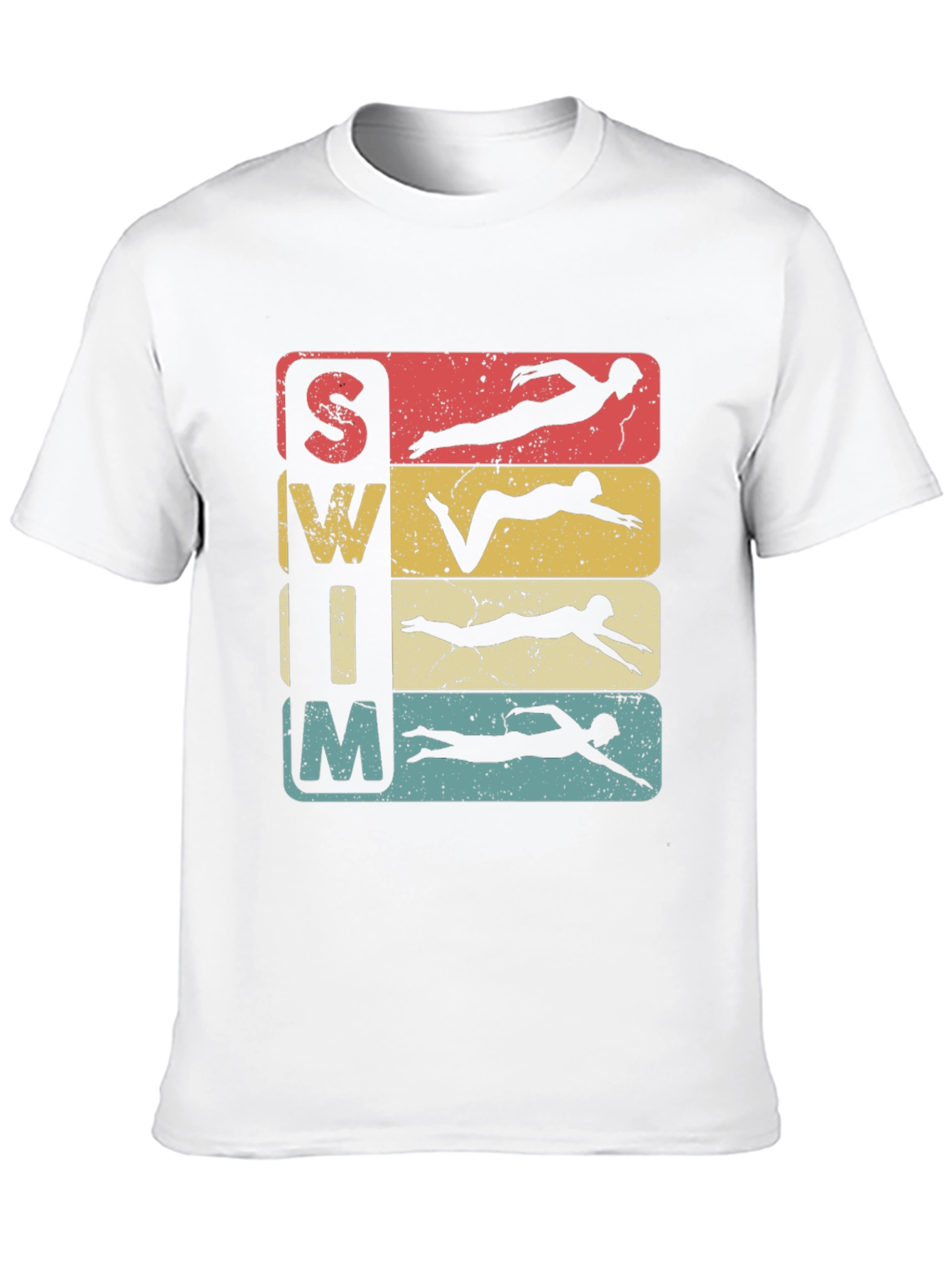 Black Vintage Swim Team T-Shirt view 10
