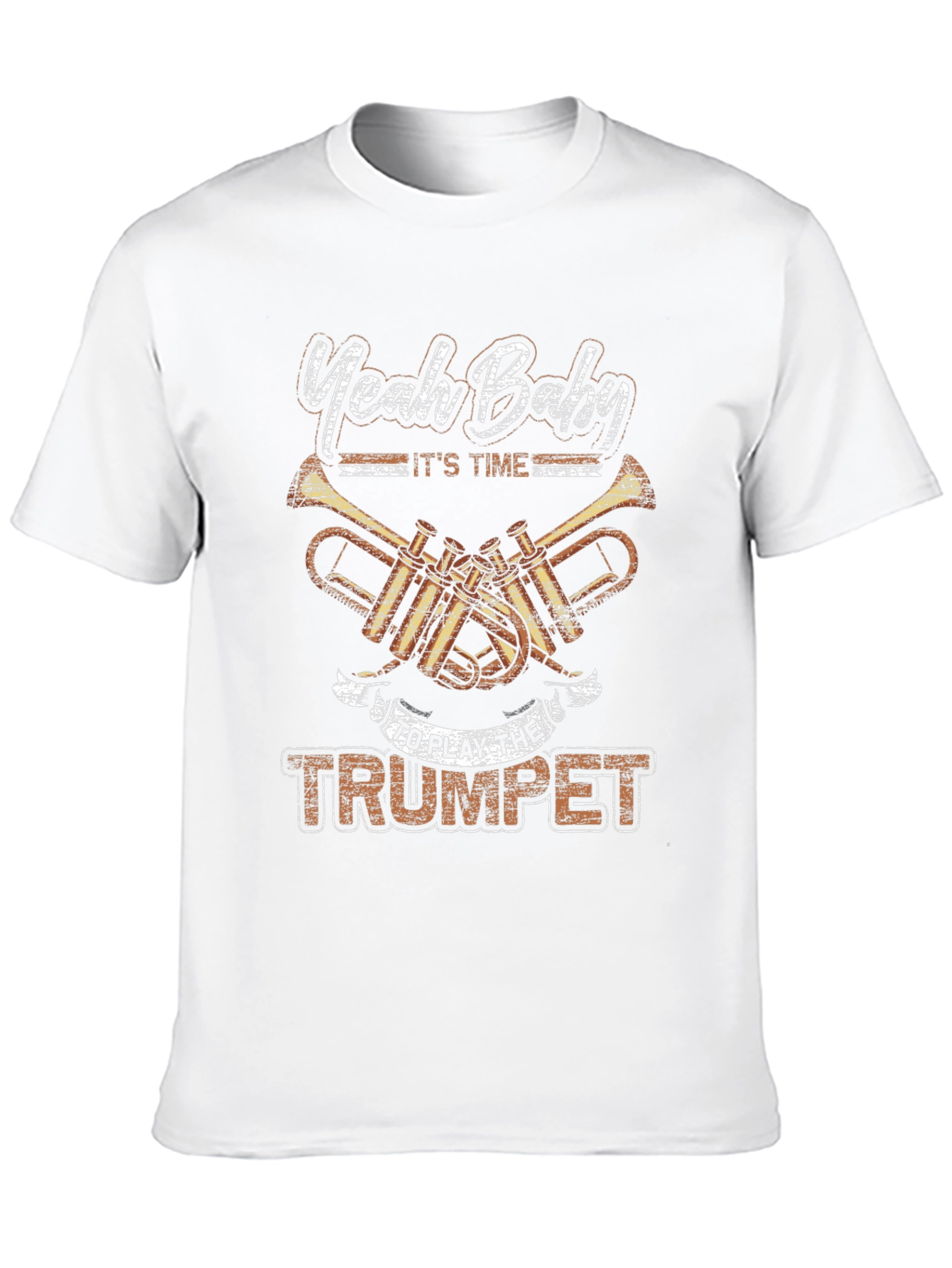 Black Yeah Baby Trumpet Player Black T-Shirt view 10