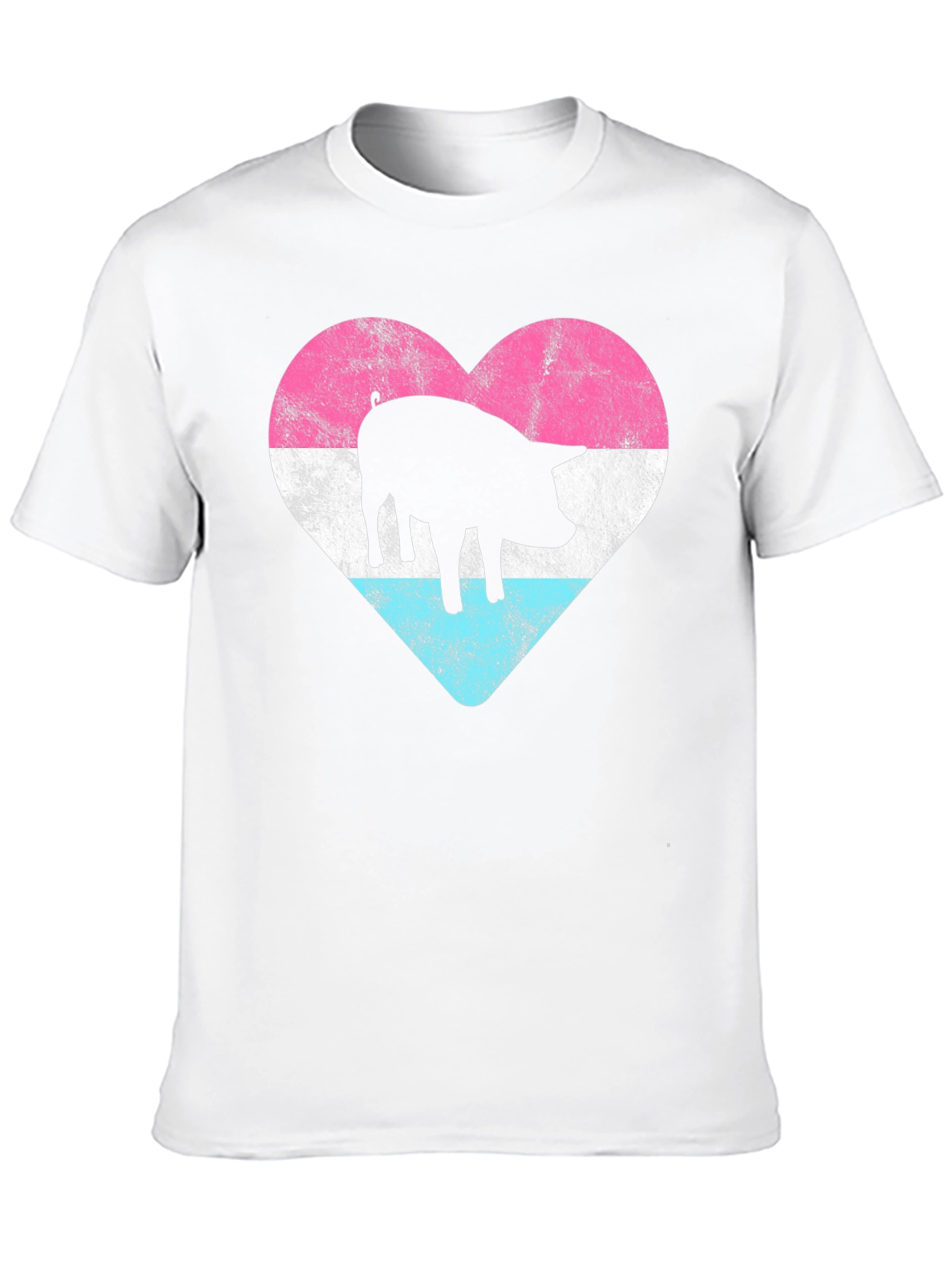 Black Pig Heart Graphic Tee - Black view 10