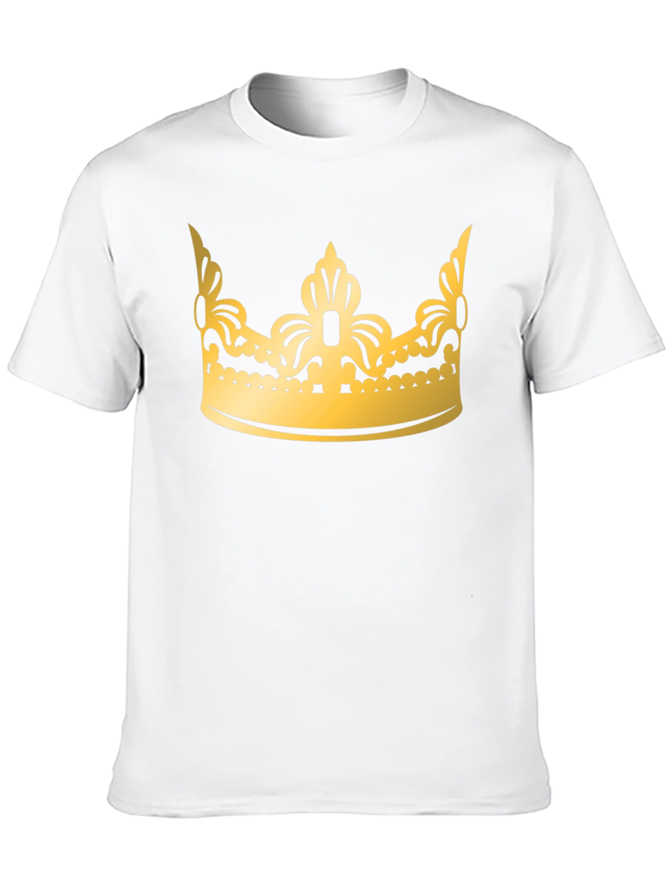 Black Gold Crown Graphic Black T-Shirt view 10