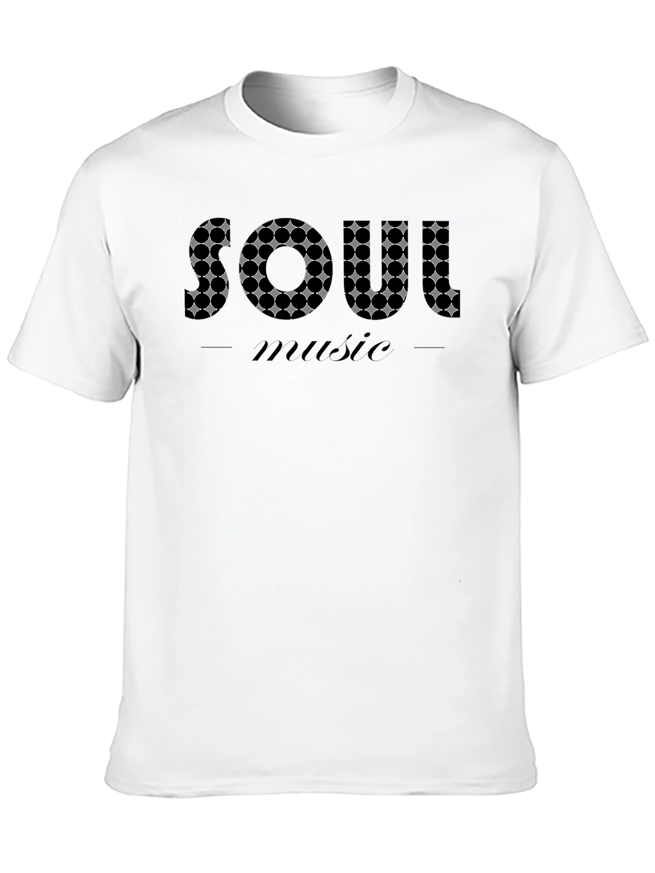 Black Soul Music Graphic Black T-Shirt view 10