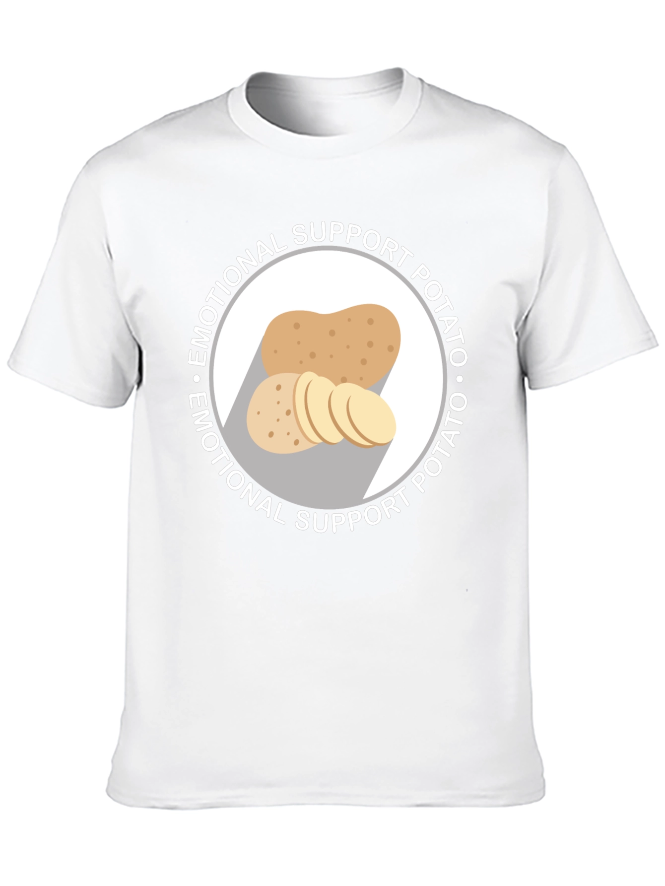 Black Emotional Support Potato Graphic T-Shirt view 10