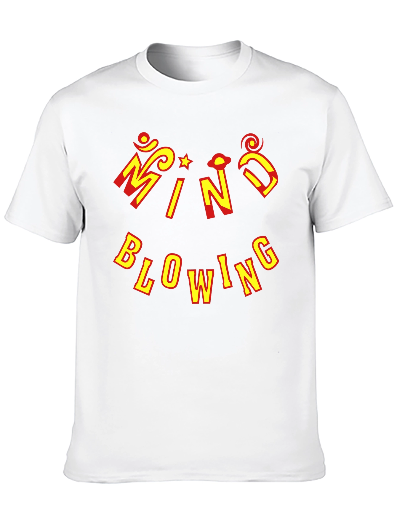 Black Mind Blowing Graphic Tee - Unique Design T-Shirt view 10