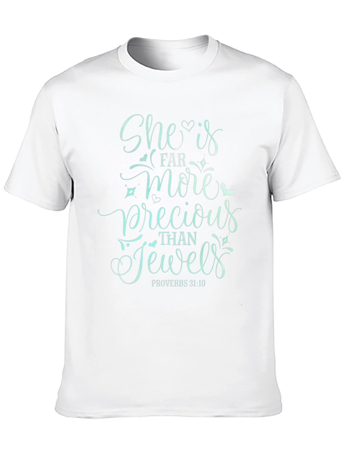 Black She is More Precious Than Jewels Tee view 10