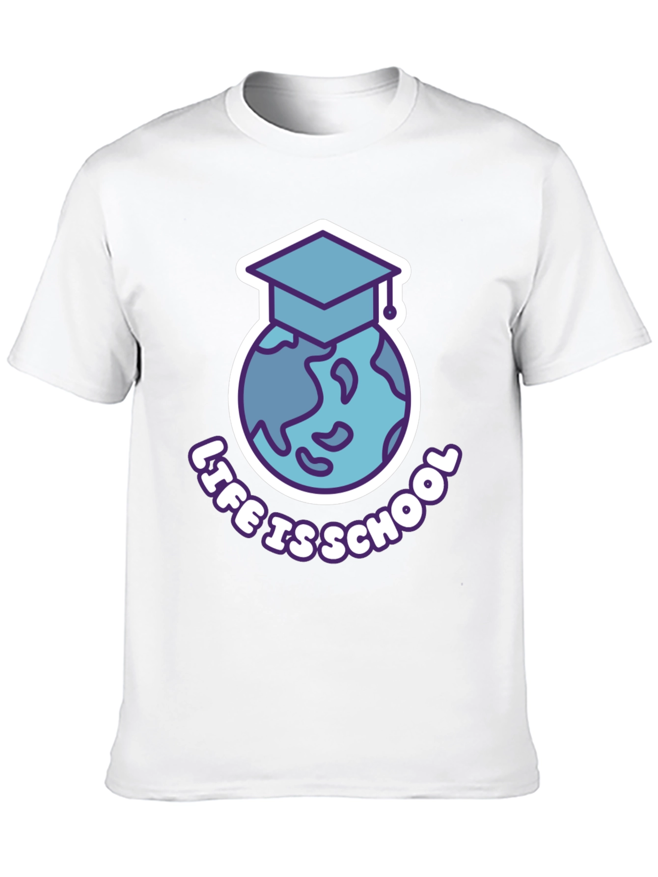Black Life is School T-Shirt - Graduation Earth Design view 10
