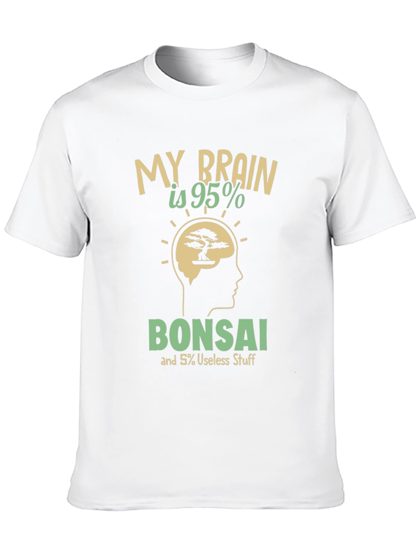 Black My Brain is 95% Bonsai T-Shirt view 10