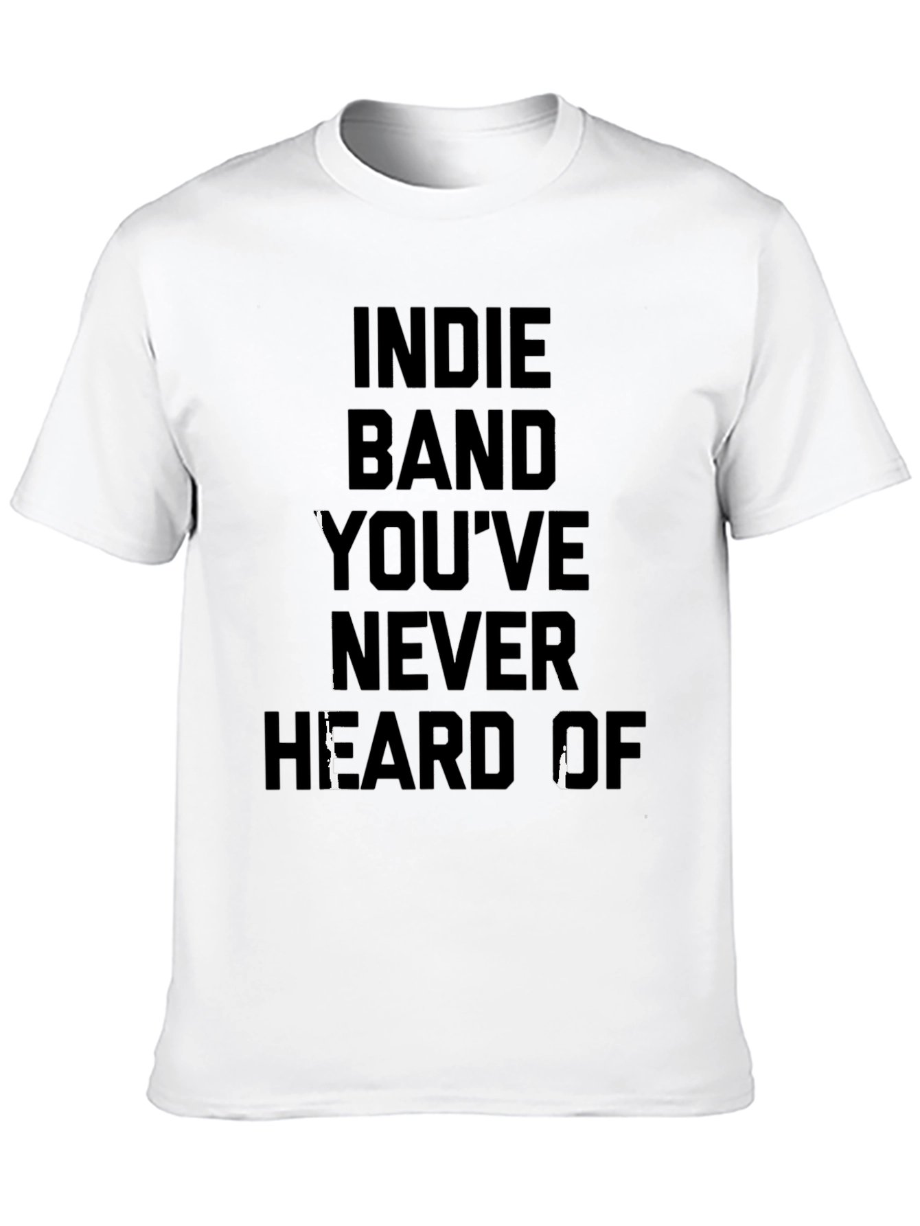 Black Indie Band T-Shirt - Novelty Music Tee view 10