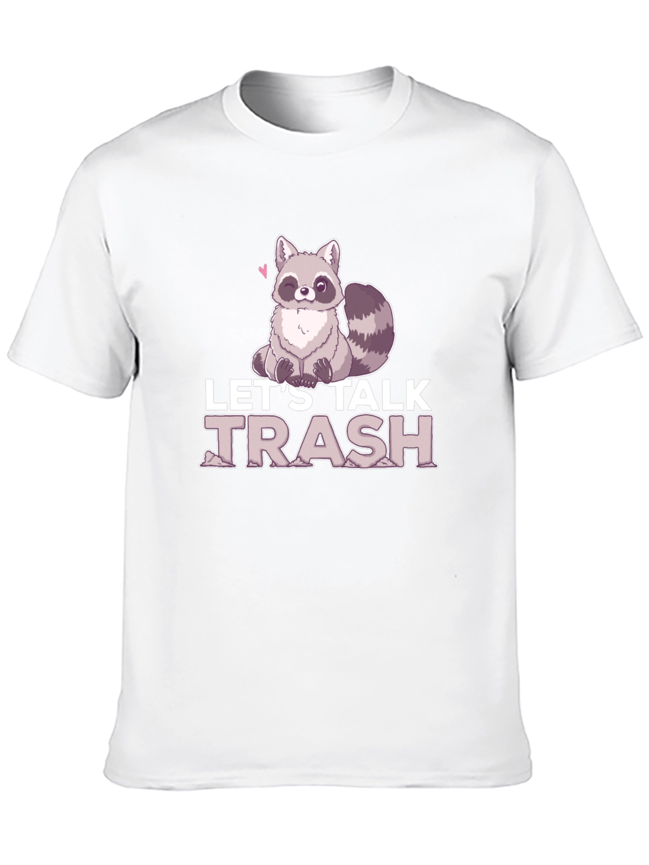 Black Let's Talk Trash Raccoon Graphic T-Shirt view 10