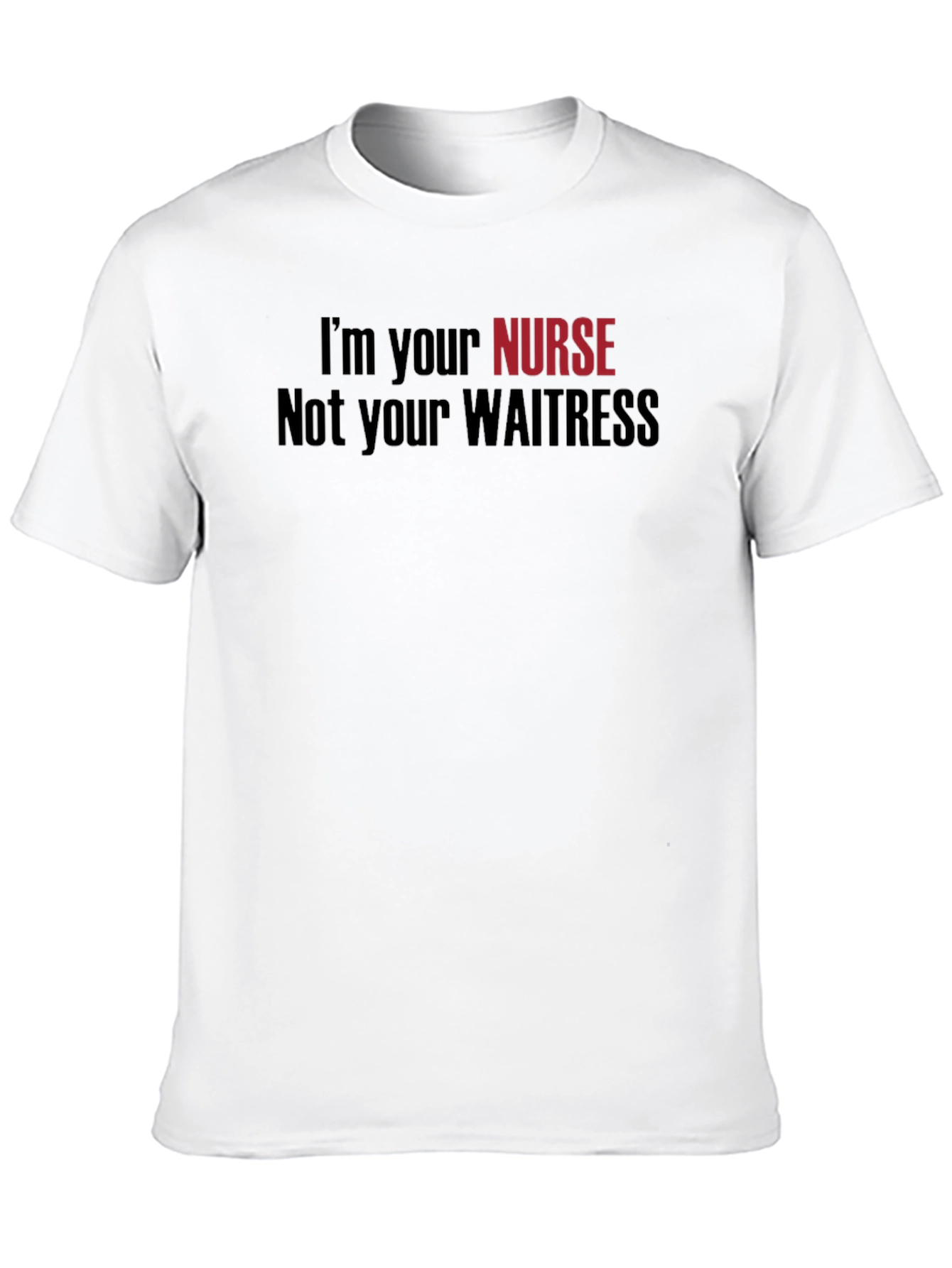 Black Nurse/Waitress Graphic T-Shirt view 10