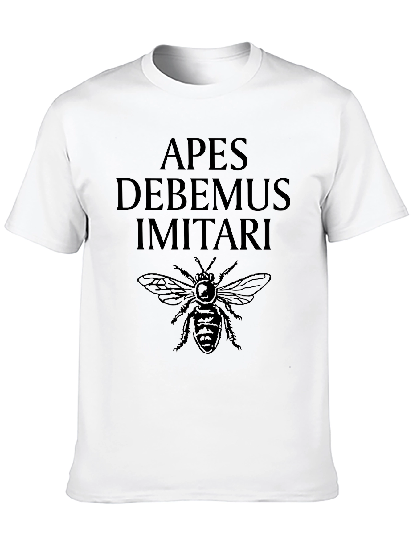Black Apes Debemus Imitari Bee Graphic Tee - Black view 10