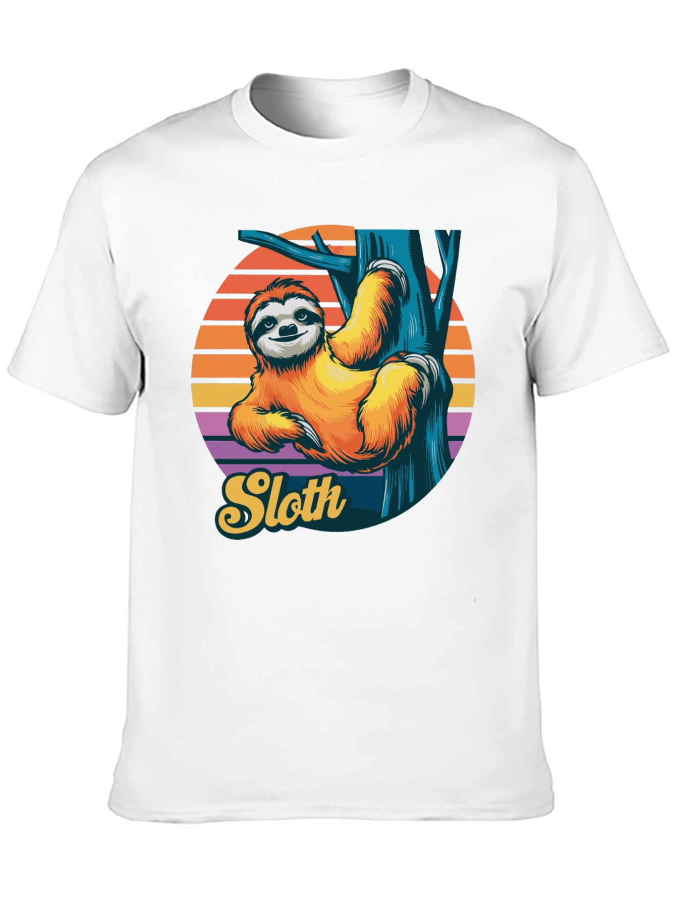 Black Sloth Graphic Tee - Relaxed Retro Style Shirt view 10