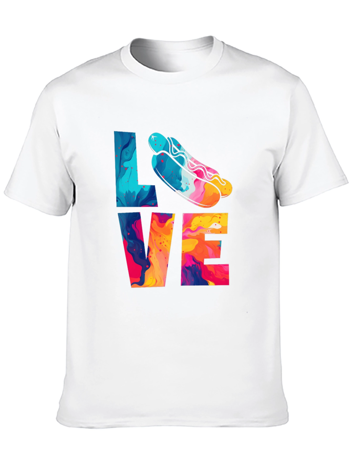 Black Love Hotdogs T-Shirt Fun Graphic Tee view 10