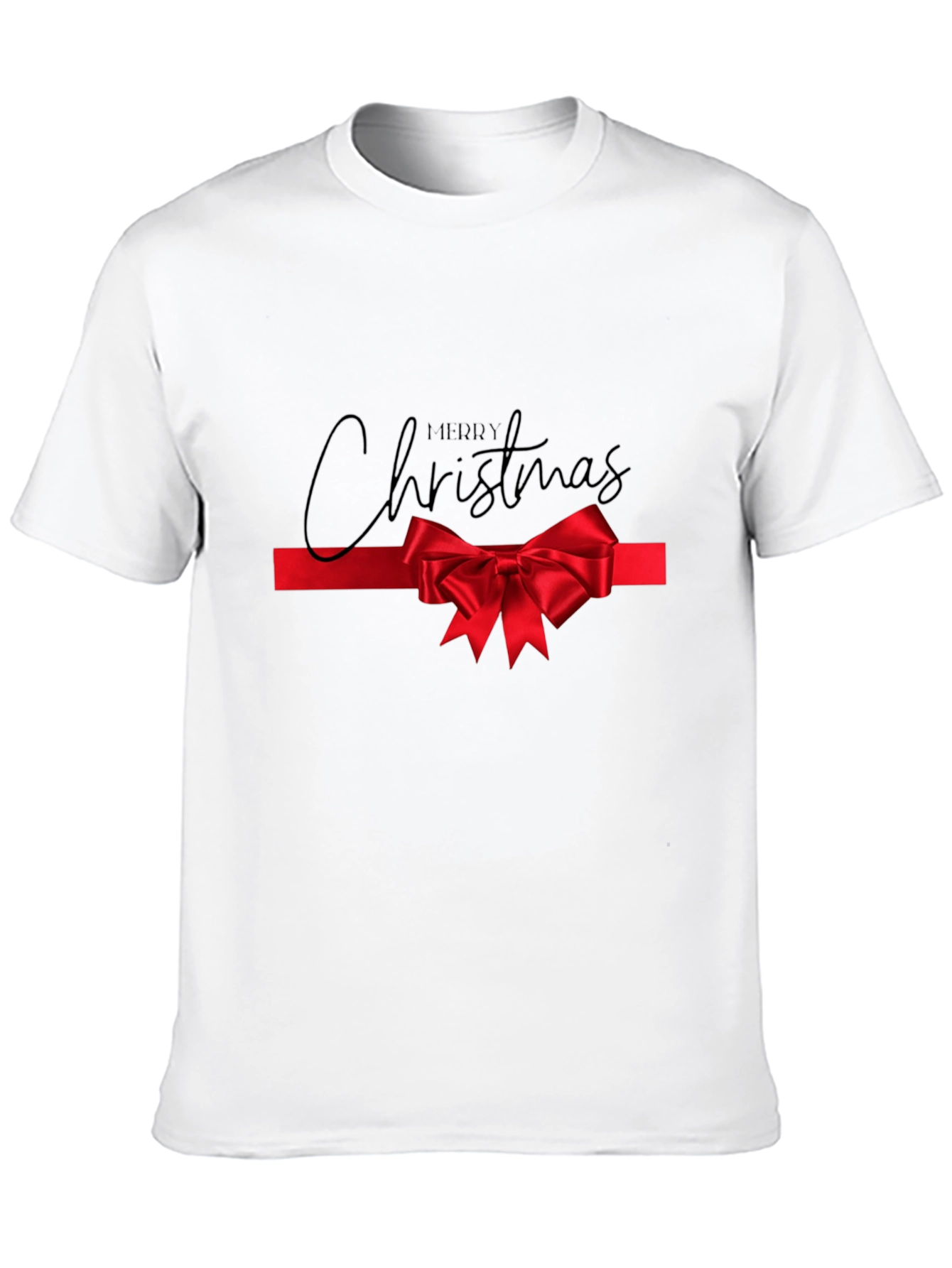 Festive Christmas Bow Graphic Tee - Holiday Style - 10