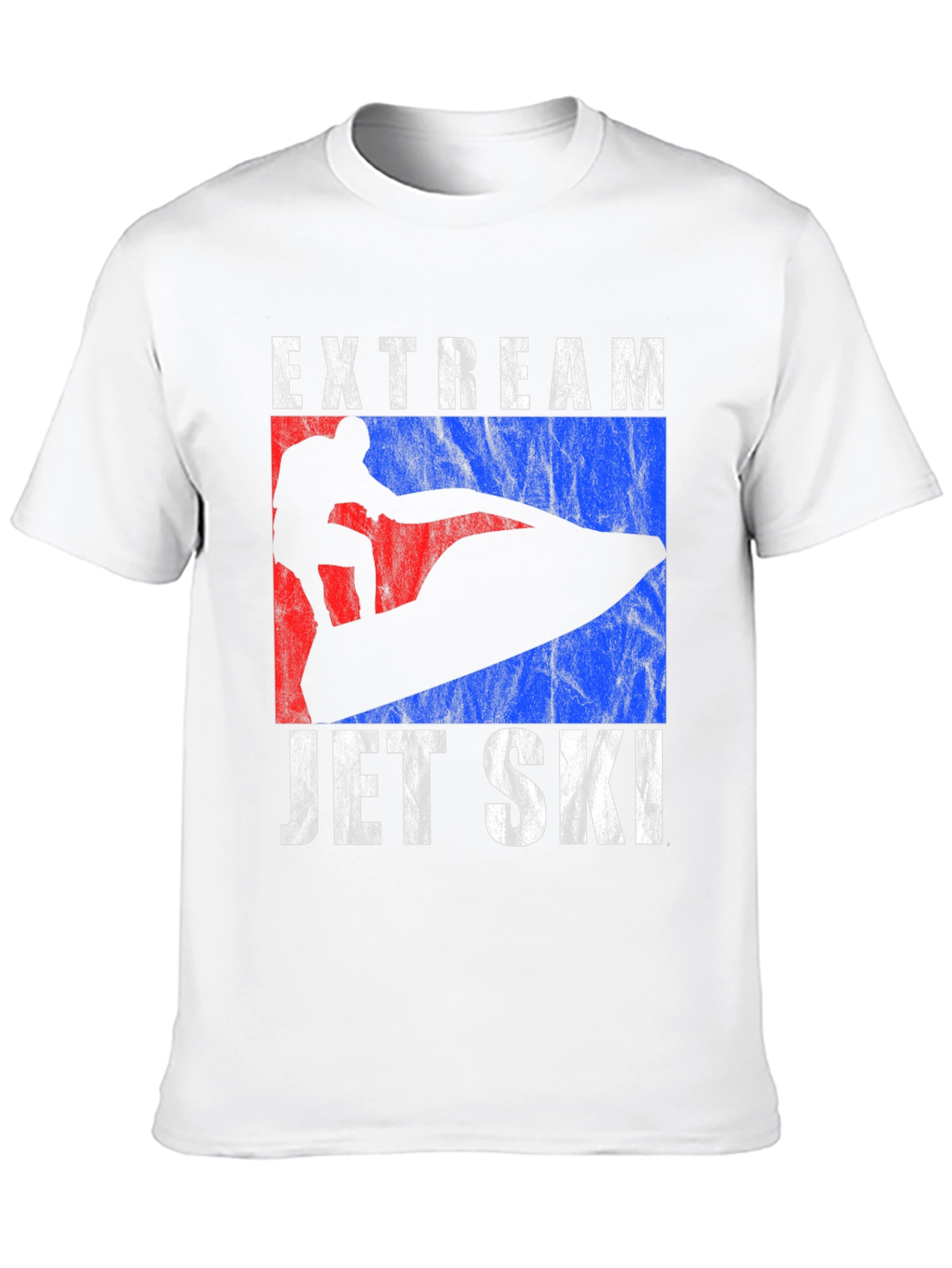 Black Extream Jet Ski T-Shirt: Black Crew Neck Tee view 10