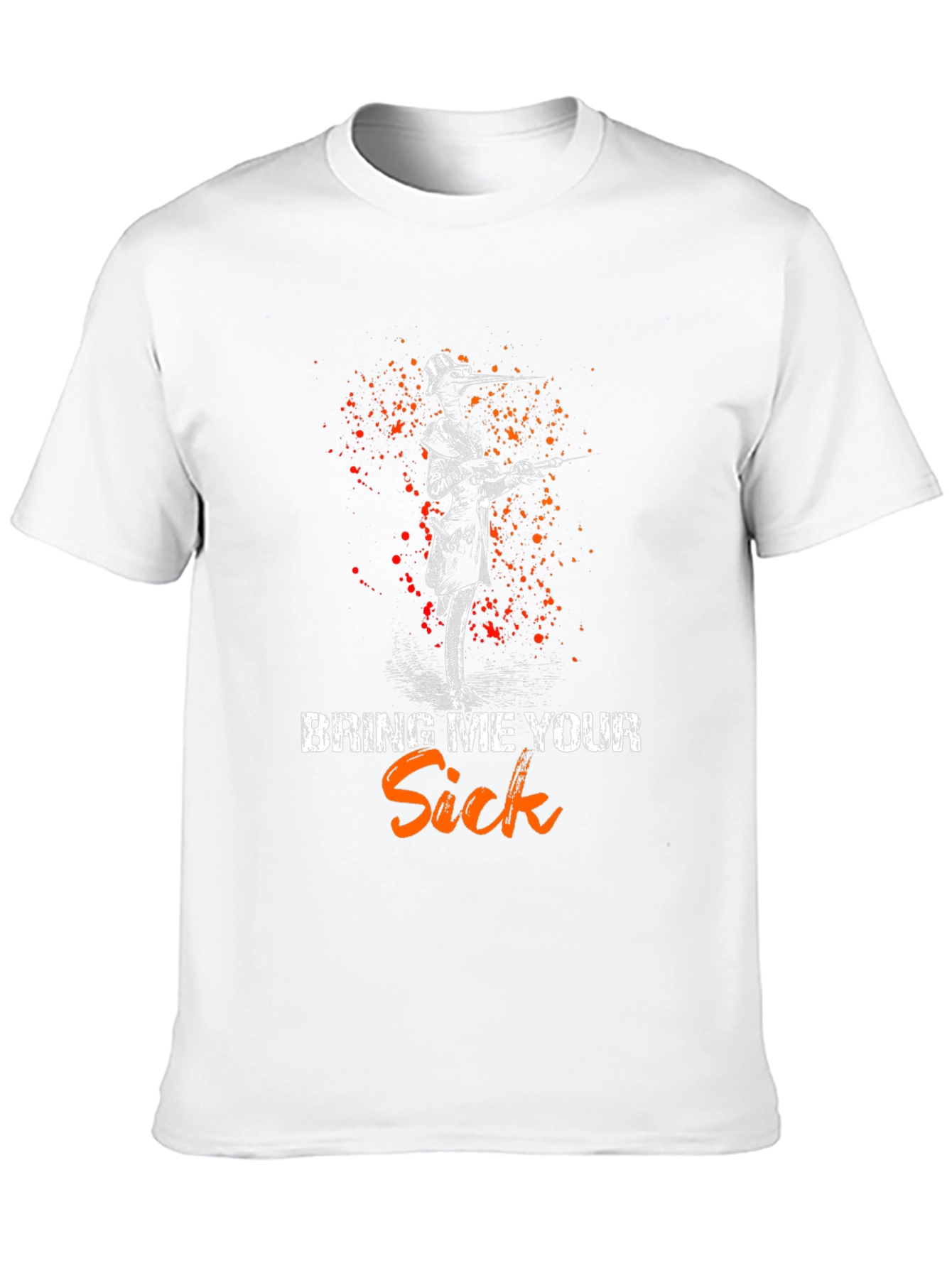 Black Bring Me Your Sick T-Shirt - Plague Doctor Tee view 10