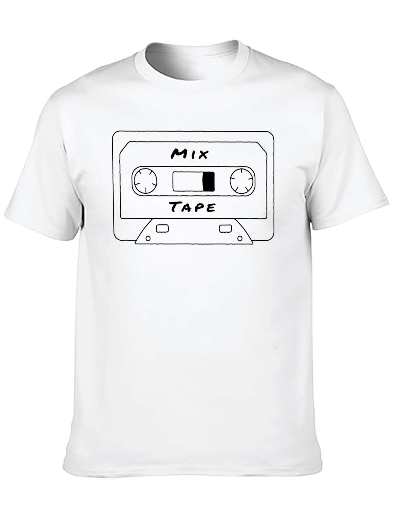Black Mix Tape Graphic Tee - Retro Style view 10