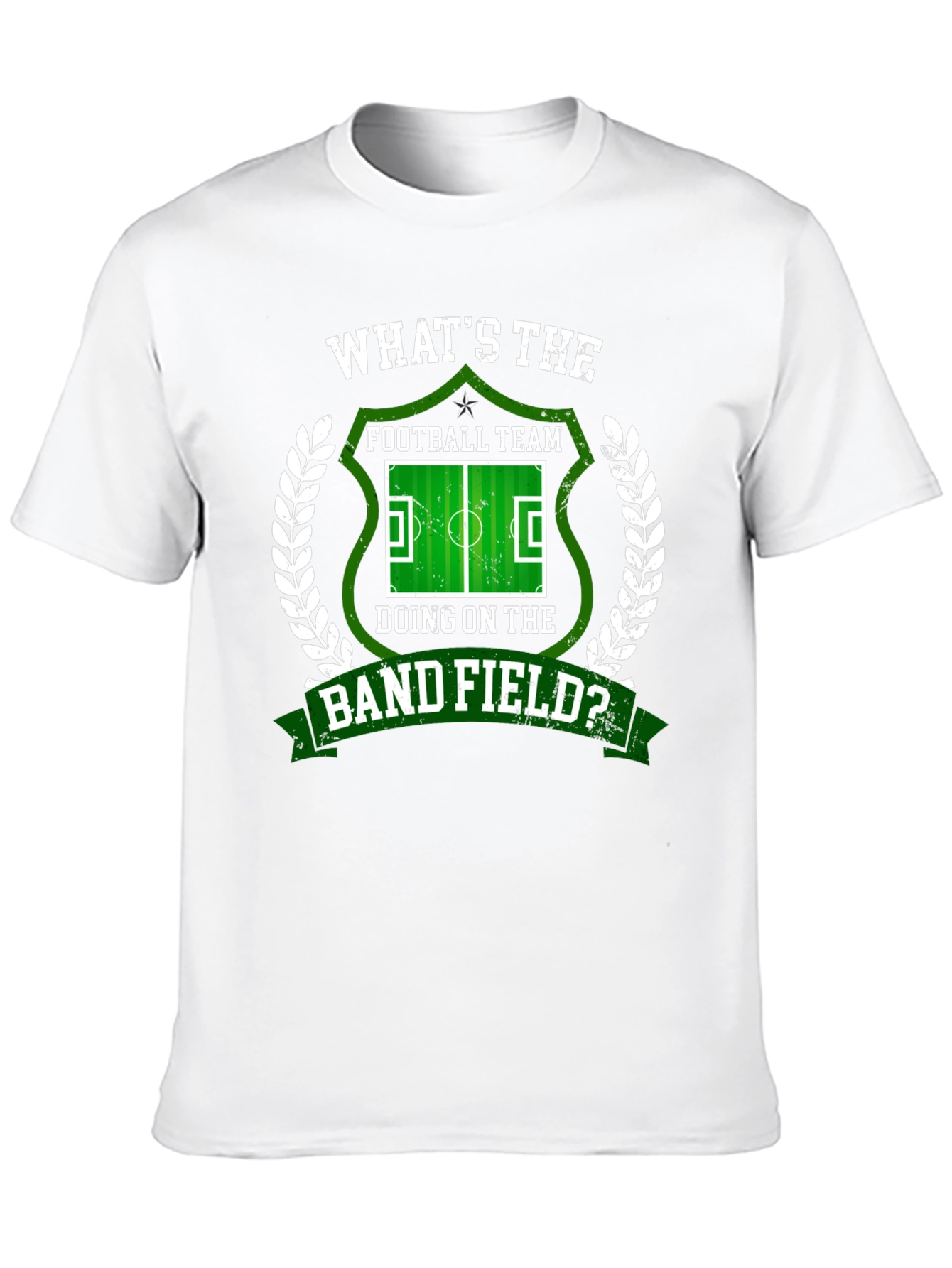 Black Funny Football Band Field Graphic T-Shirt view 10