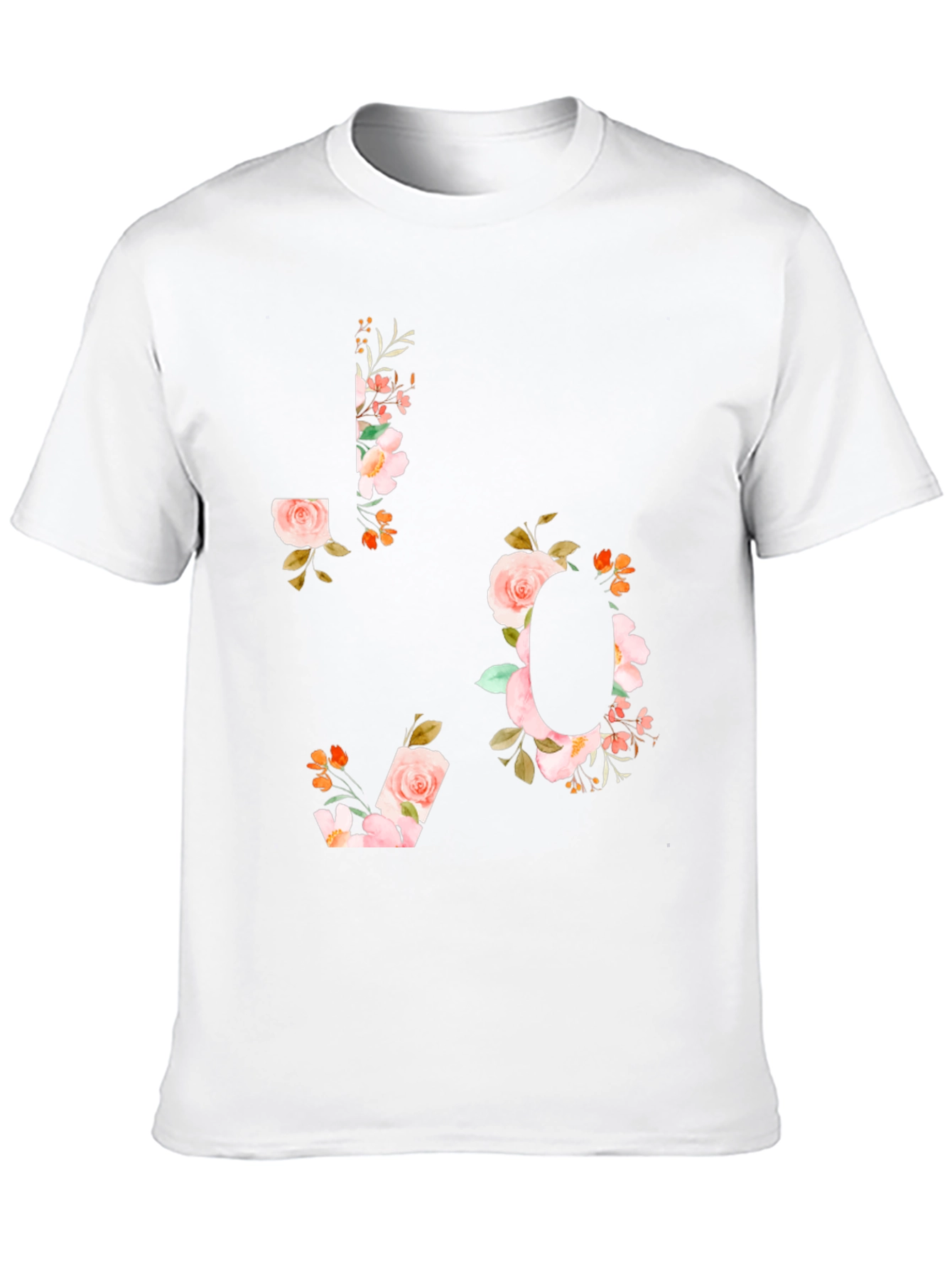 Black Floral LOVE Graphic T-Shirt view 10