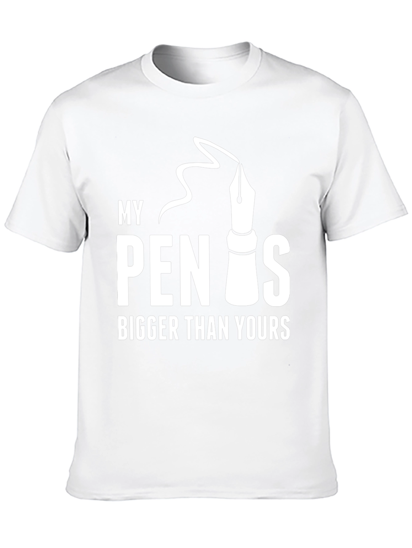 Black My Pen Is Bigger Than Yours - Graphic T-Shirt view 10