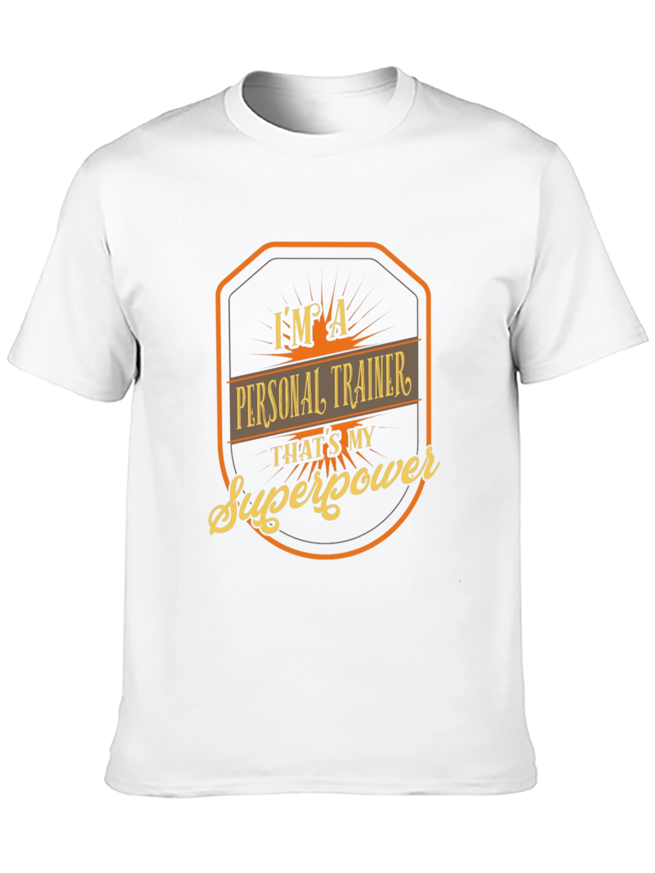 Black Personal Trainer Superpower Graphic Tee view 10