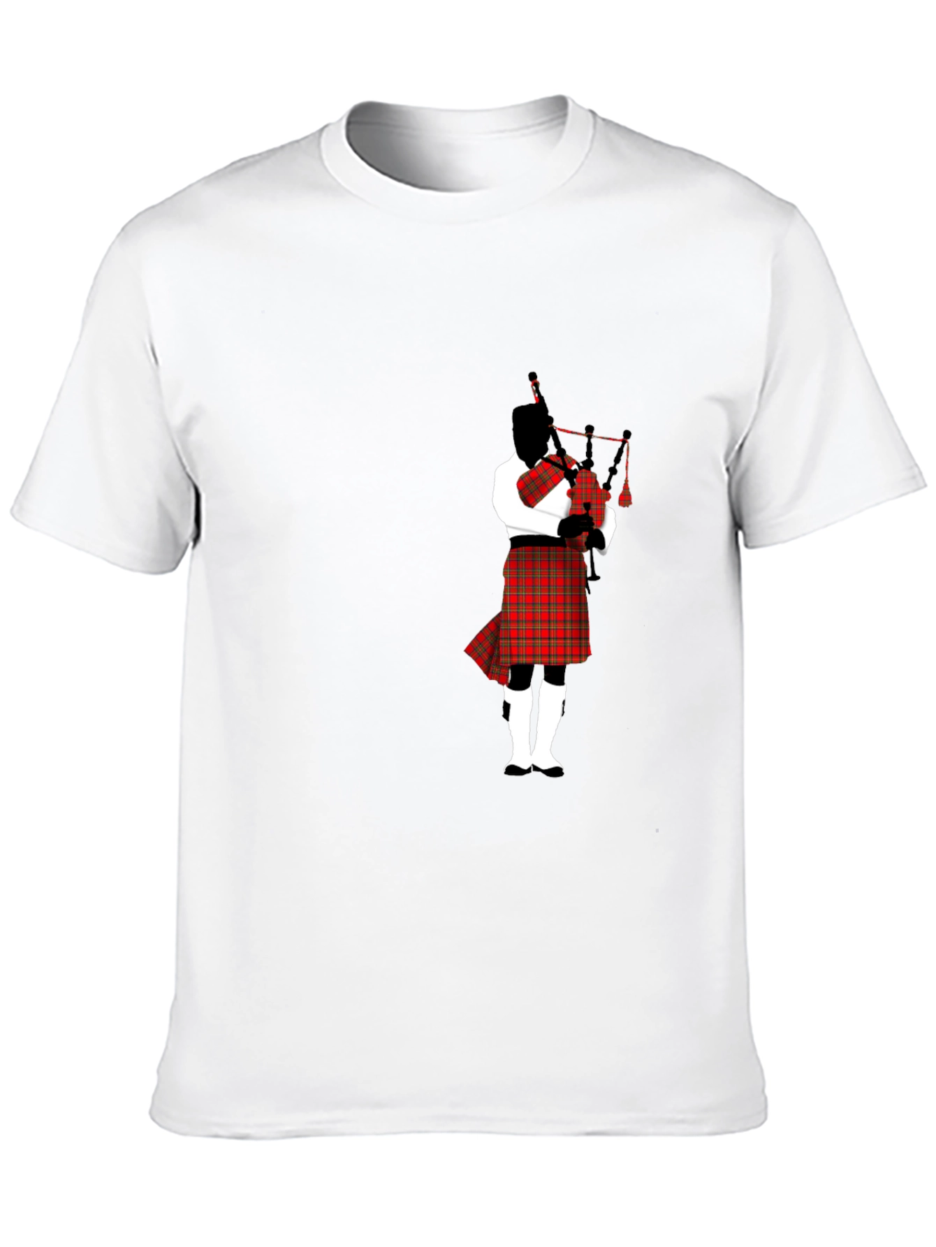 Black Bagpipe Player Black T-Shirt view 10