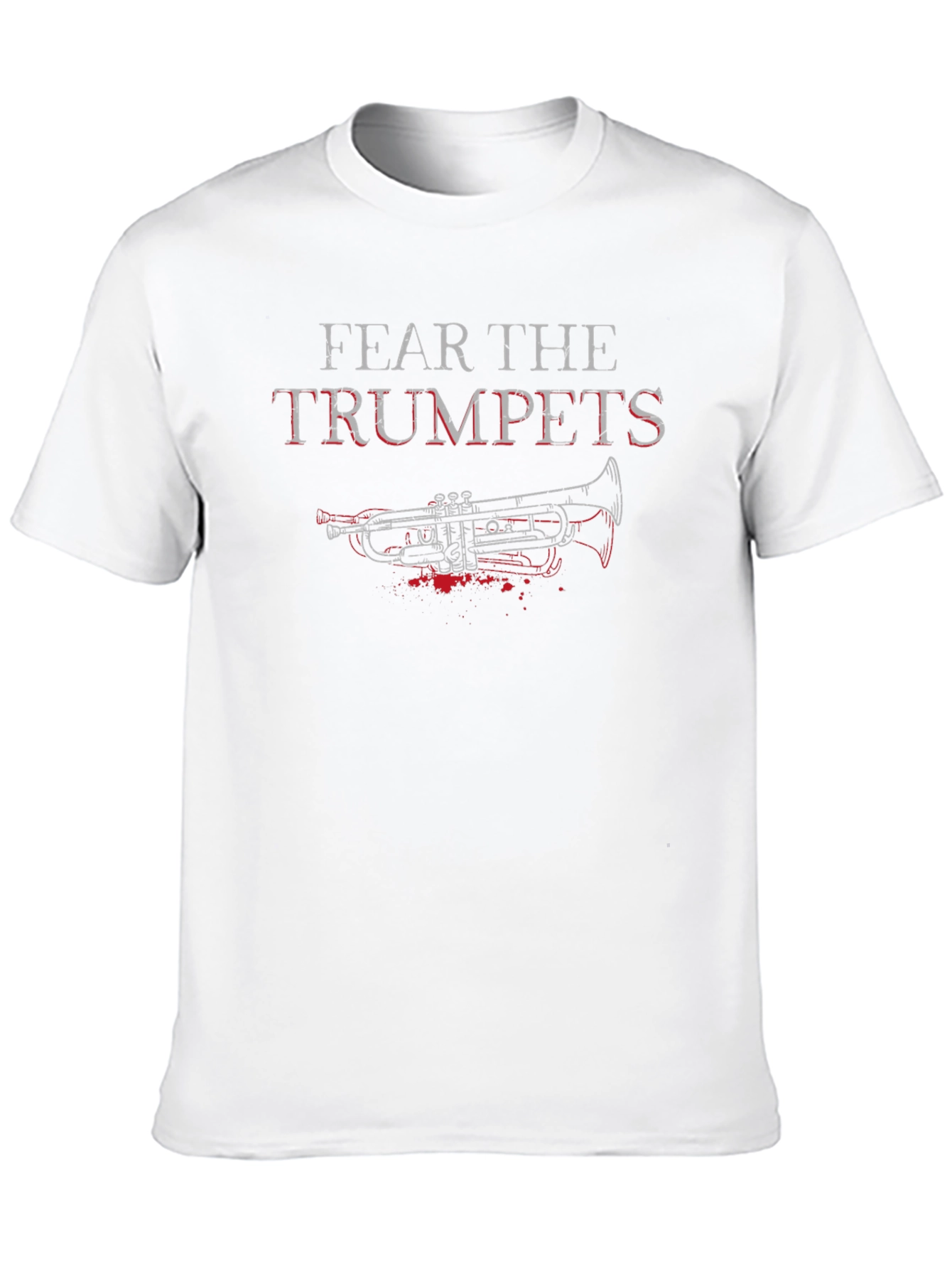 Black Fear the Trumpets Graphic Tee - Black Cotton Blend view 10