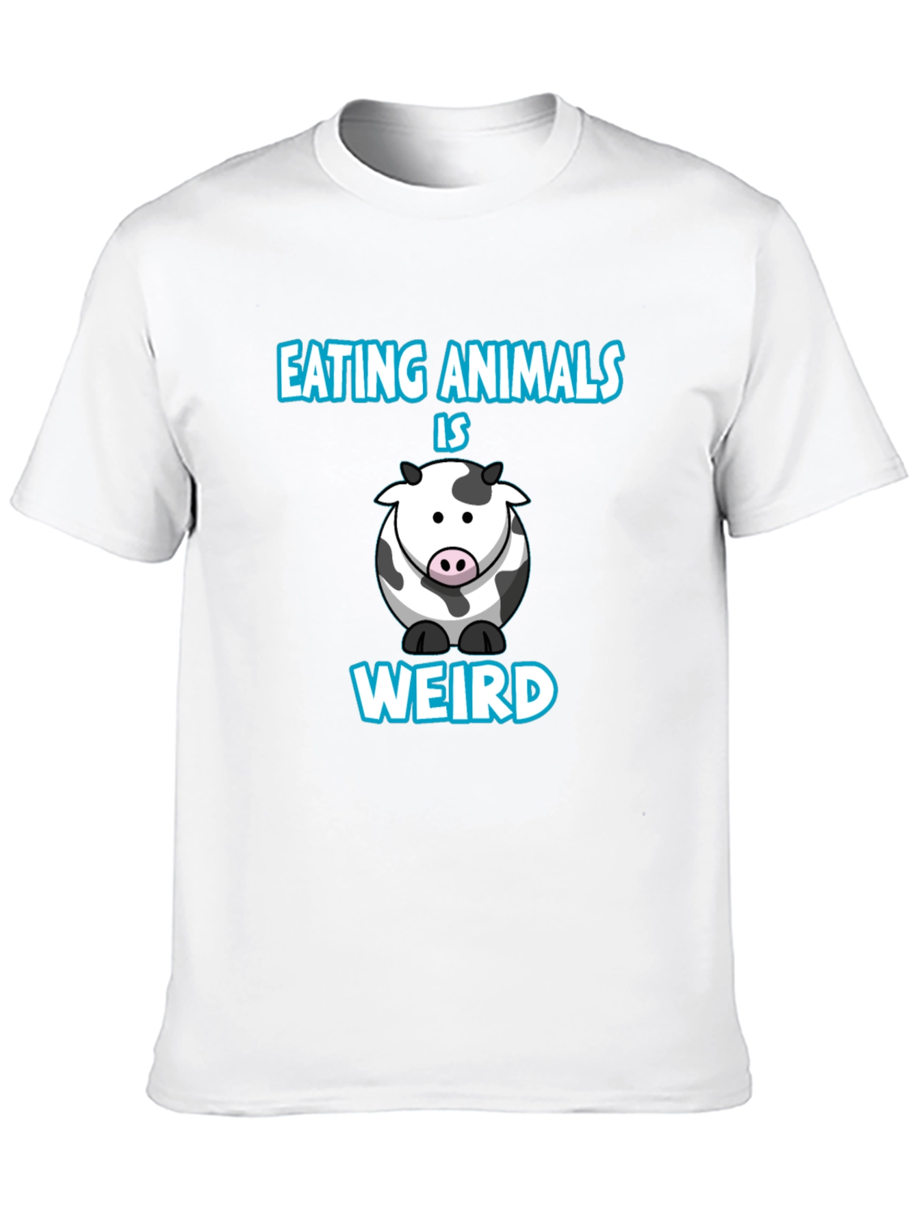 Black Eating Animals Is Weird T-Shirt view 10