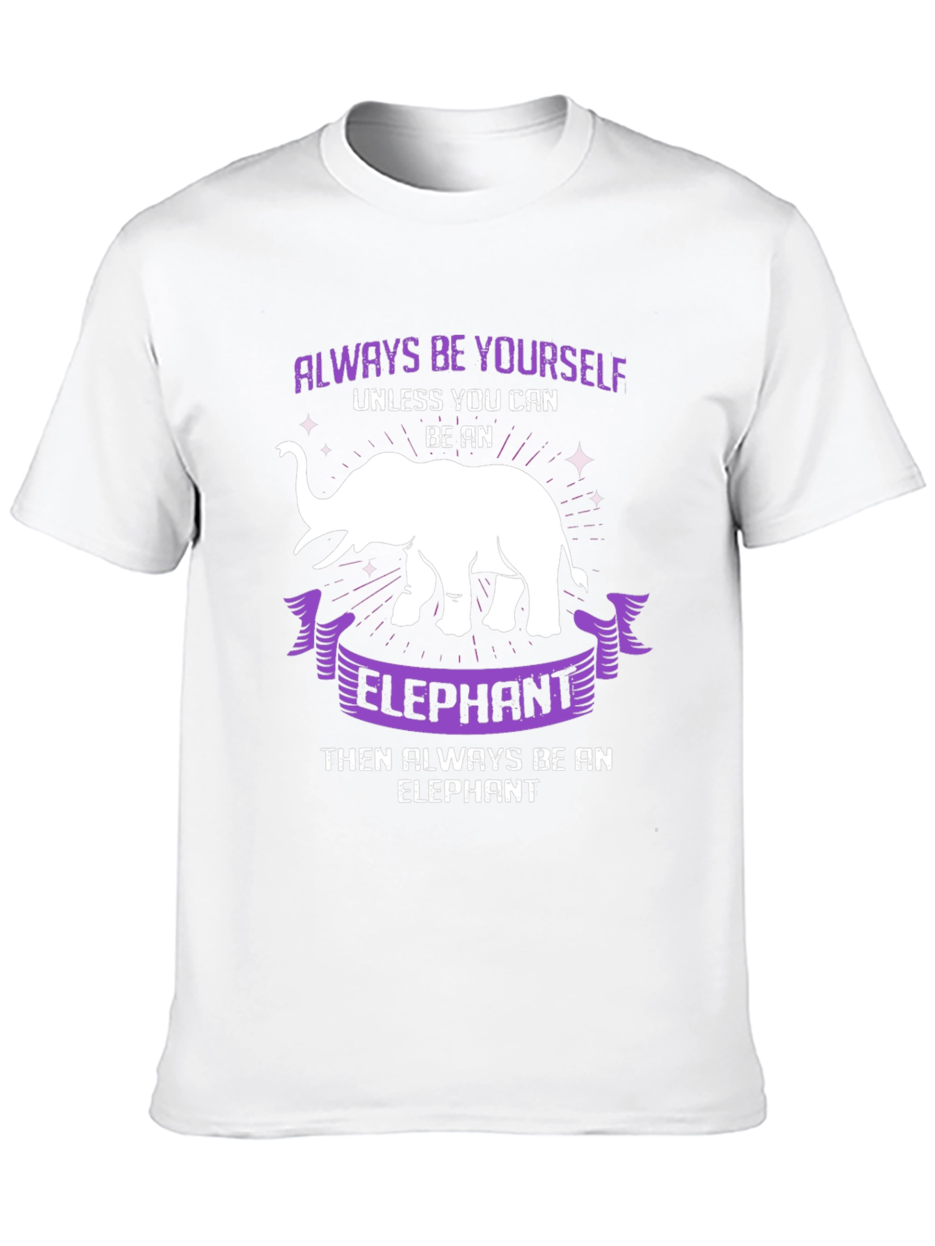 Black Always Be Yourself Elephant T-Shirt view 10