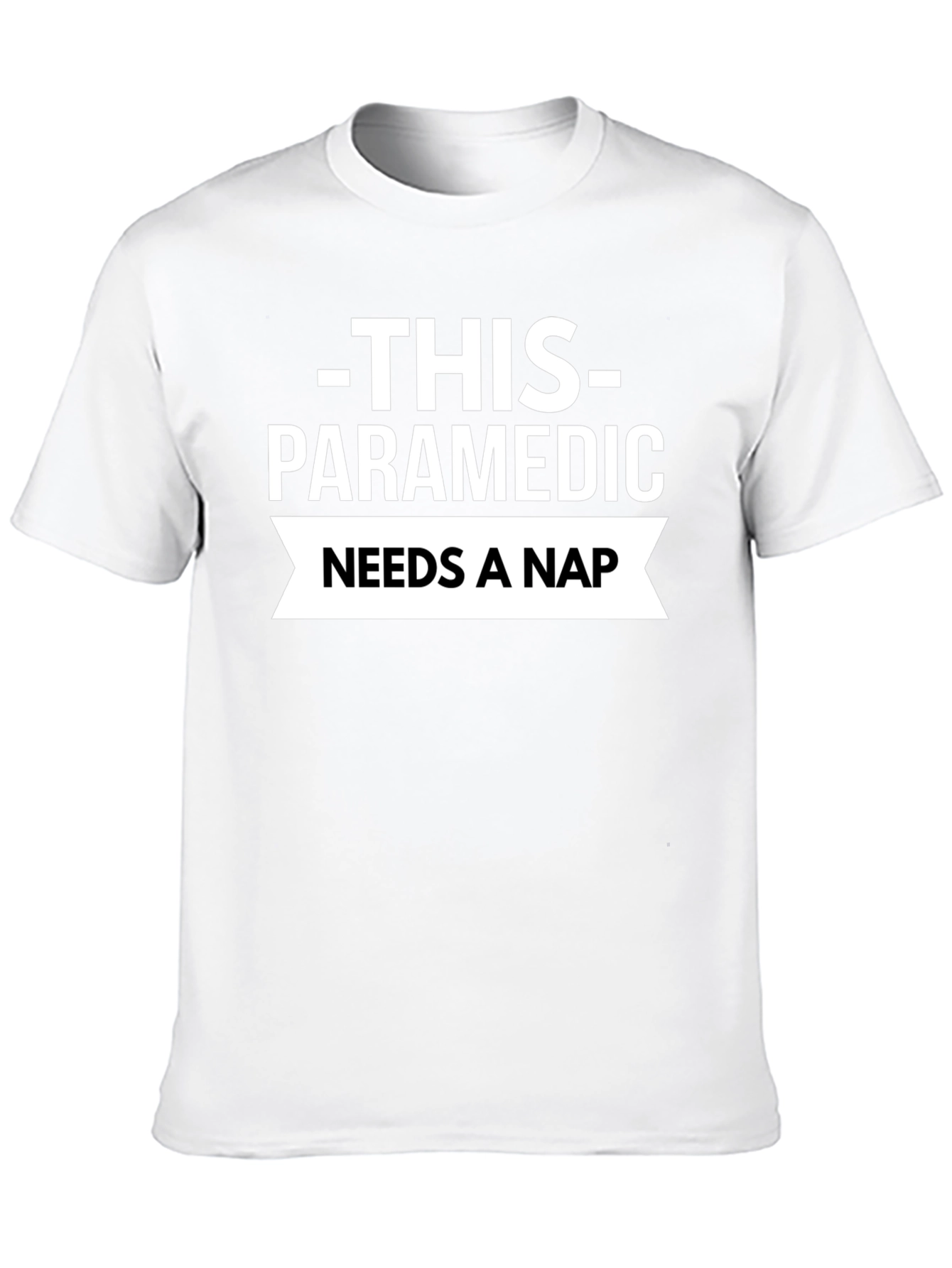 Black Paramedic Needs a Nap T-Shirt - Black view 10
