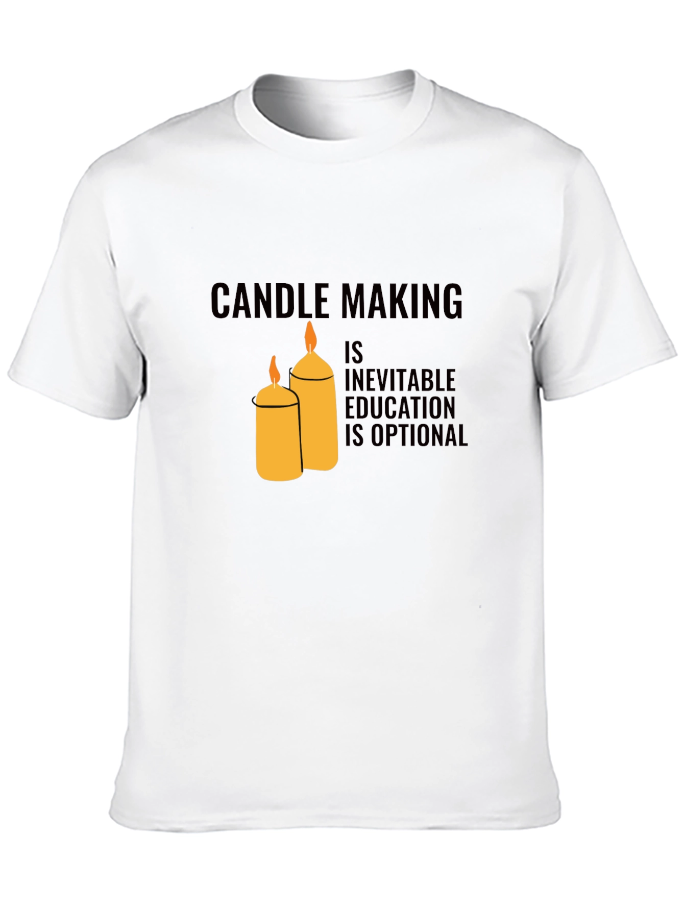 Black Candle Making Inevitable T-Shirt view 10