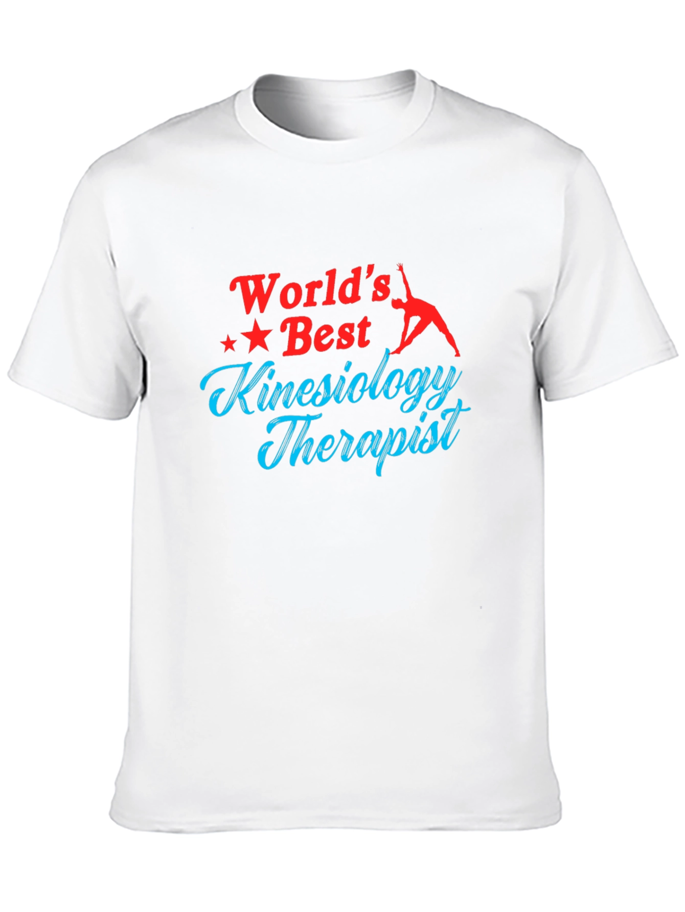 World's Best Kinesiology Therapist Black T-Shirt - 10