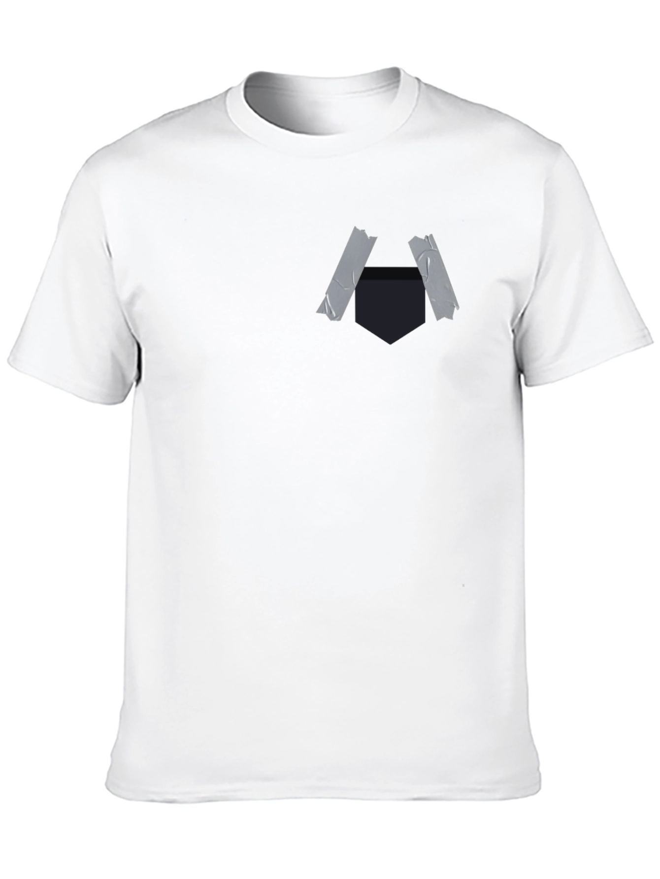 Black Taped Pocket Graphic Tee - Casual Style view 10