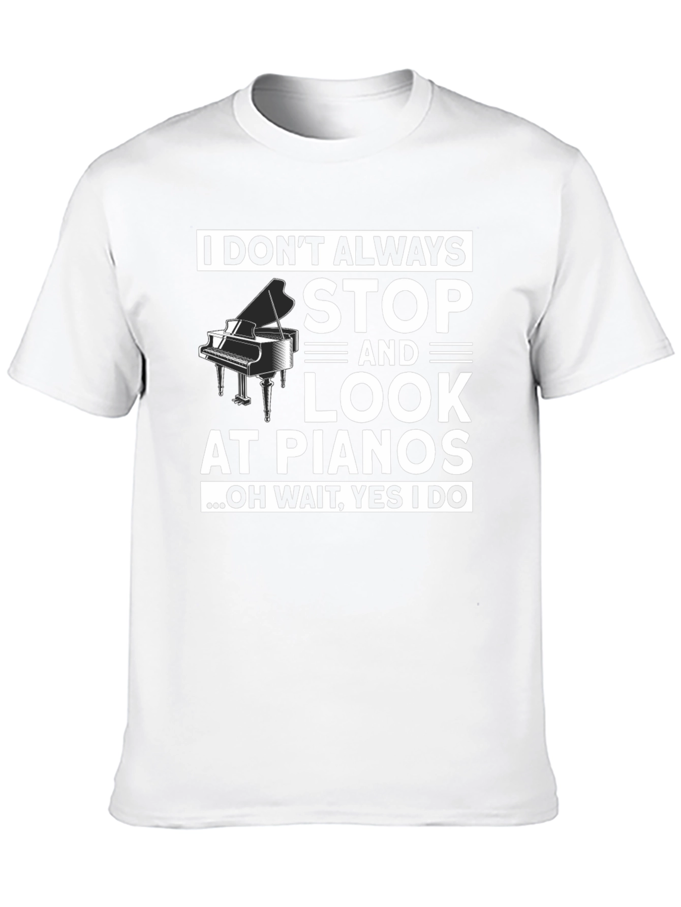 Black Funny Piano Lover T-Shirt view 10