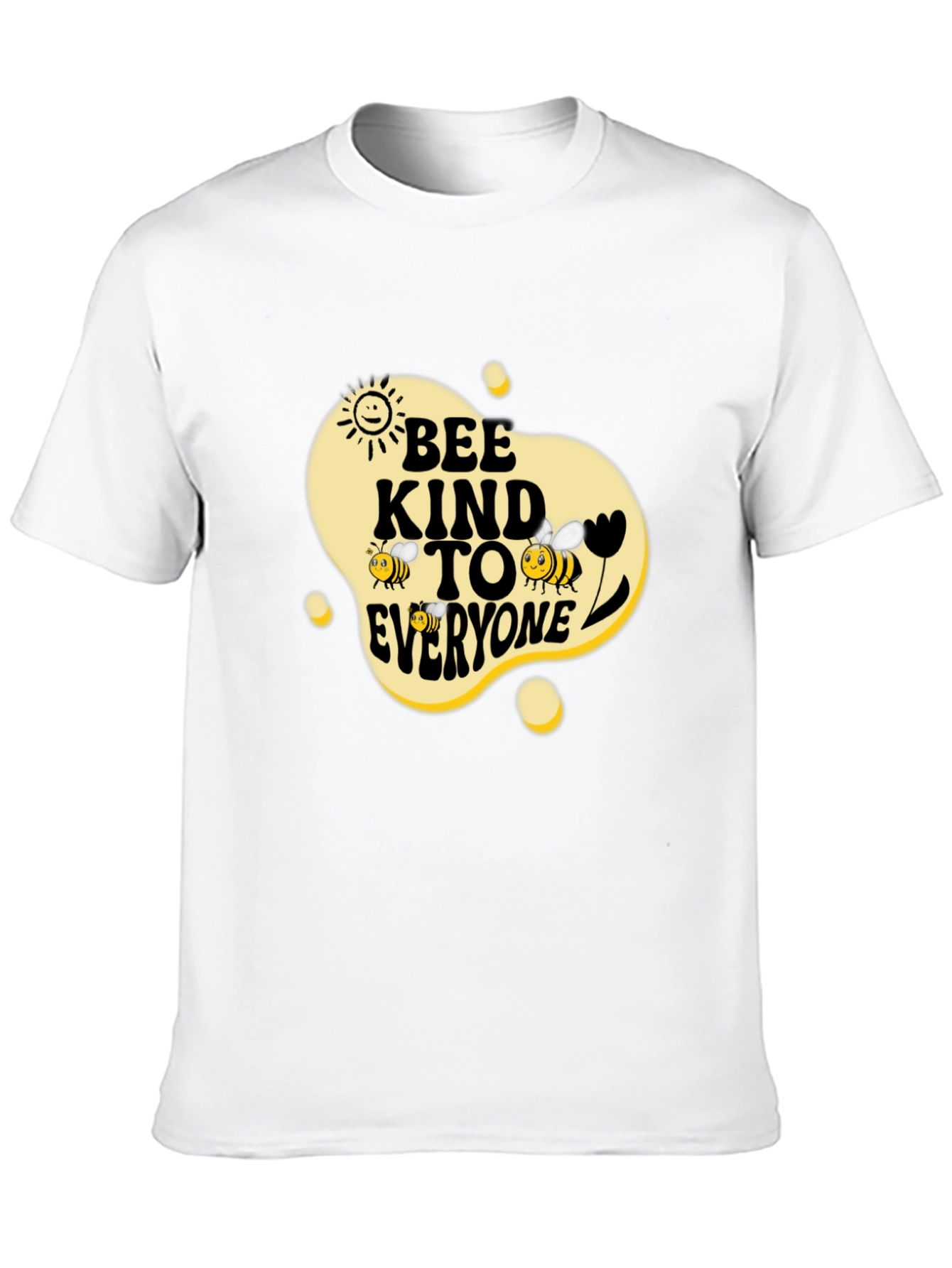 Black Bee Kind To Everyone Black Graphic Tee view 10